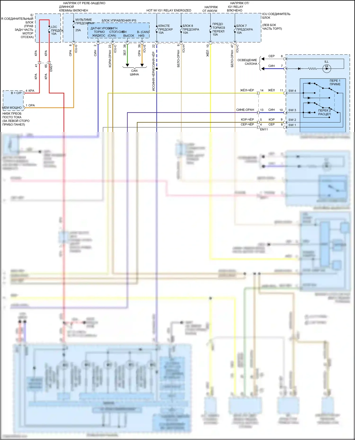 G80 Genesis II (2020-2024): Антиблокировочная система abs электросхема (2 из 2) 