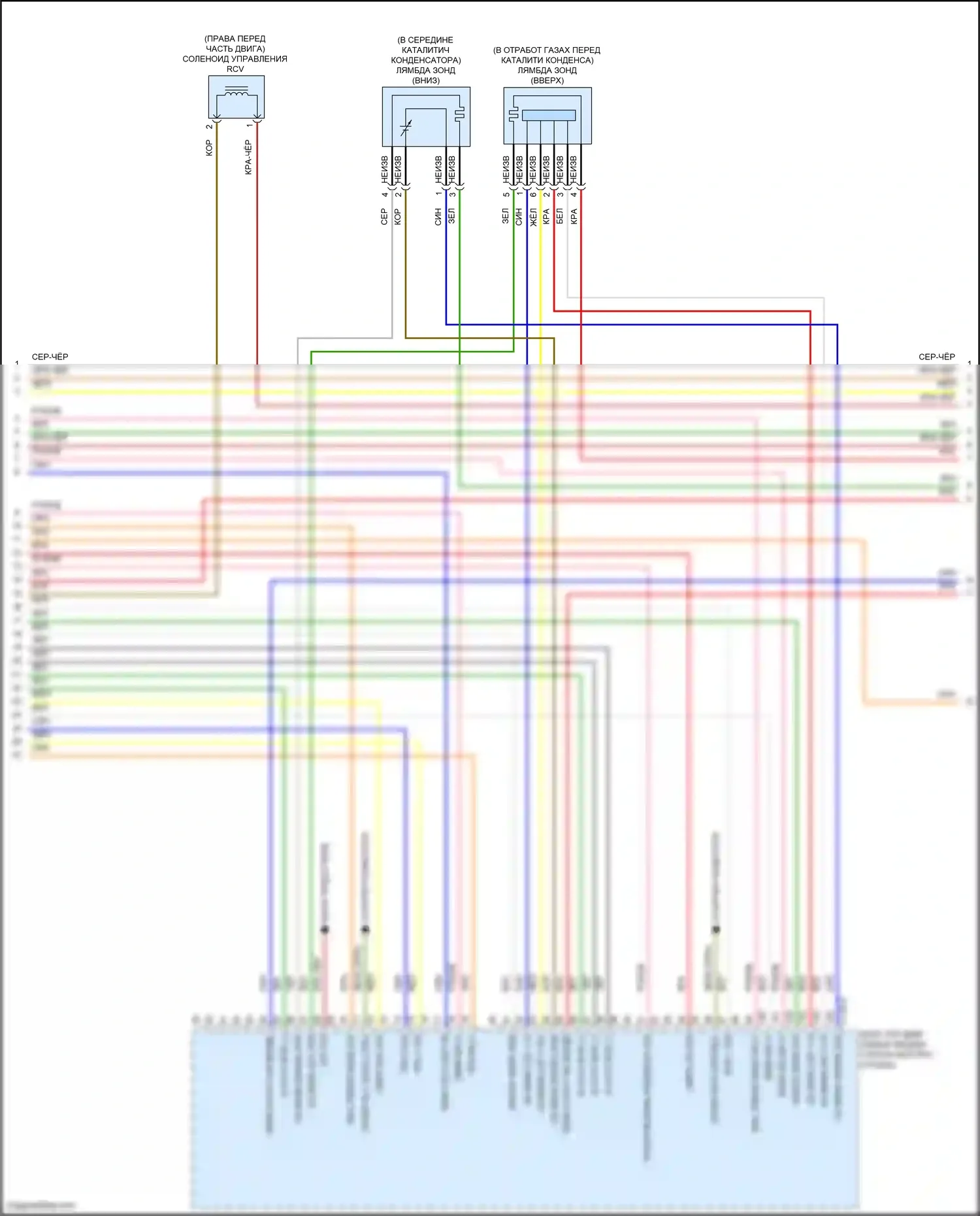 G80 Genesis II (2020-2024): Электросхема двигатель 2.5л турбо, электросхема органов управления двигателем (4 из 9) 