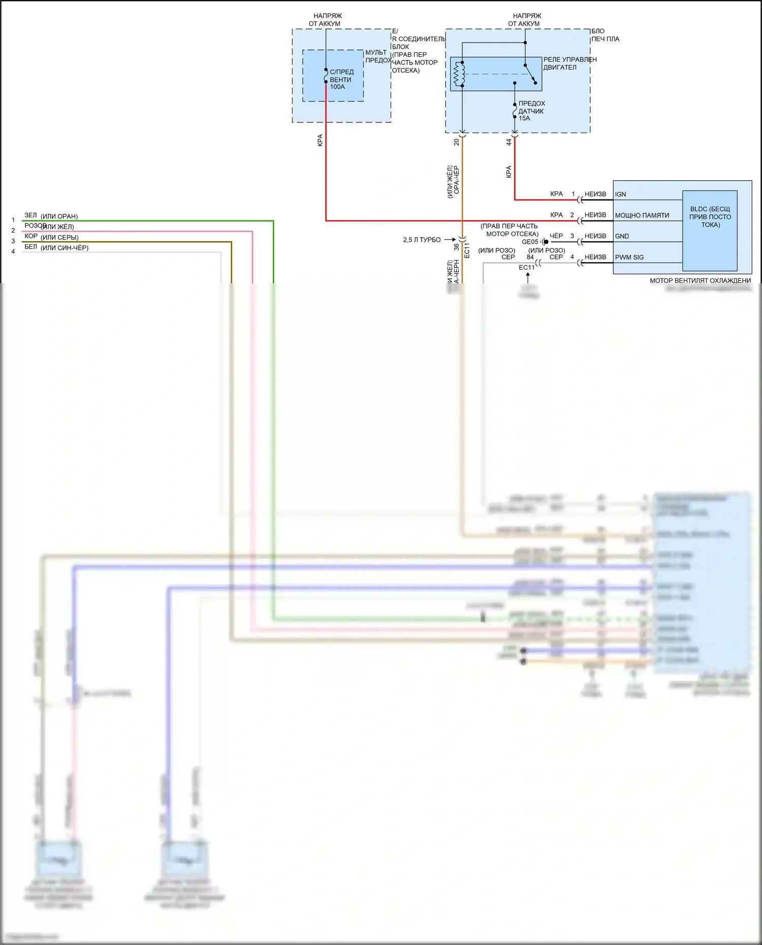 G80 Genesis II (2020-2024): Электросхема климат контроля (6 из 6) 