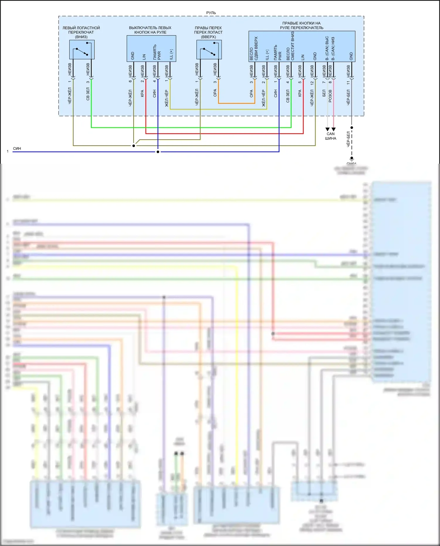 G80 Genesis II (2020-2024): Электросхема автоматической коробки передач (3 из 3) 