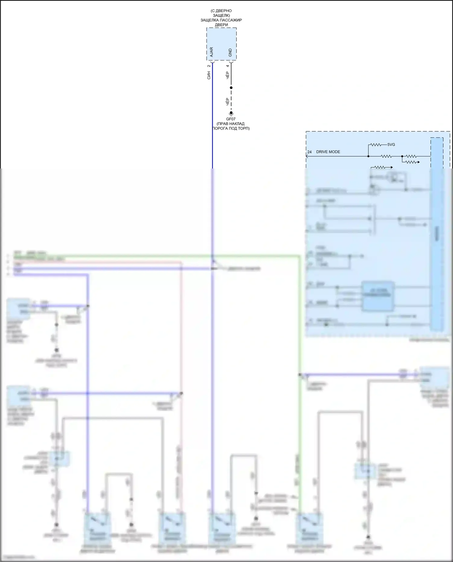 G80 Genesis II (2020-2024): Электросхема приборной панели, с 12,3-дюймовым 3d tft жк- дисплеем (3 из 3) 