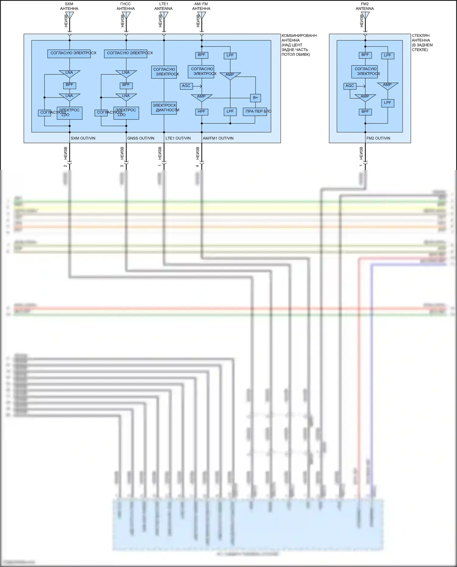 G80 Genesis II (2020-2024): Электросхема навигации, с активным шумом (5 из 9) 