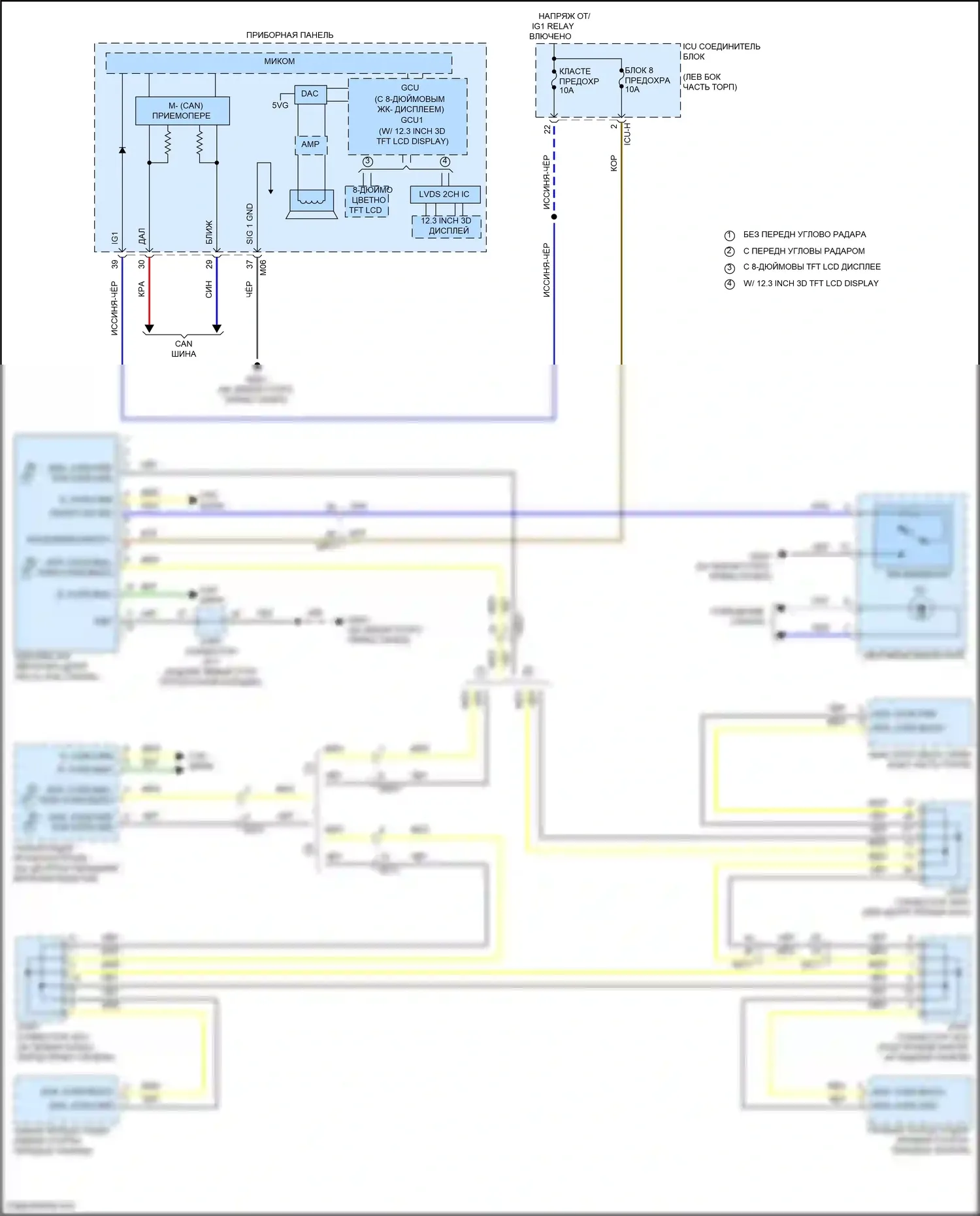 G80 Genesis II (2020-2024): Электросхема помощи в удержании полосы движения 
