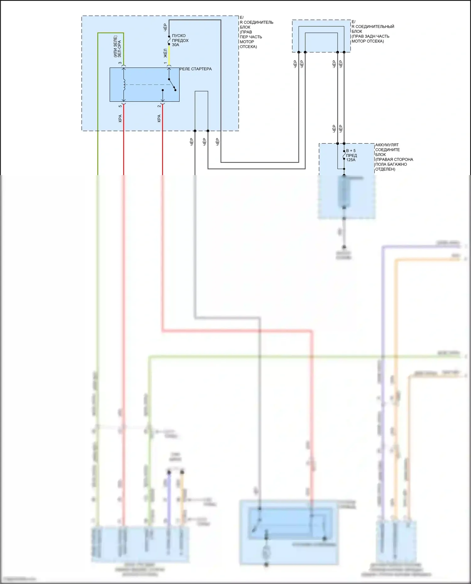 G80 Genesis II (2020-2024): Электросхема стартера (1 из 2) 
