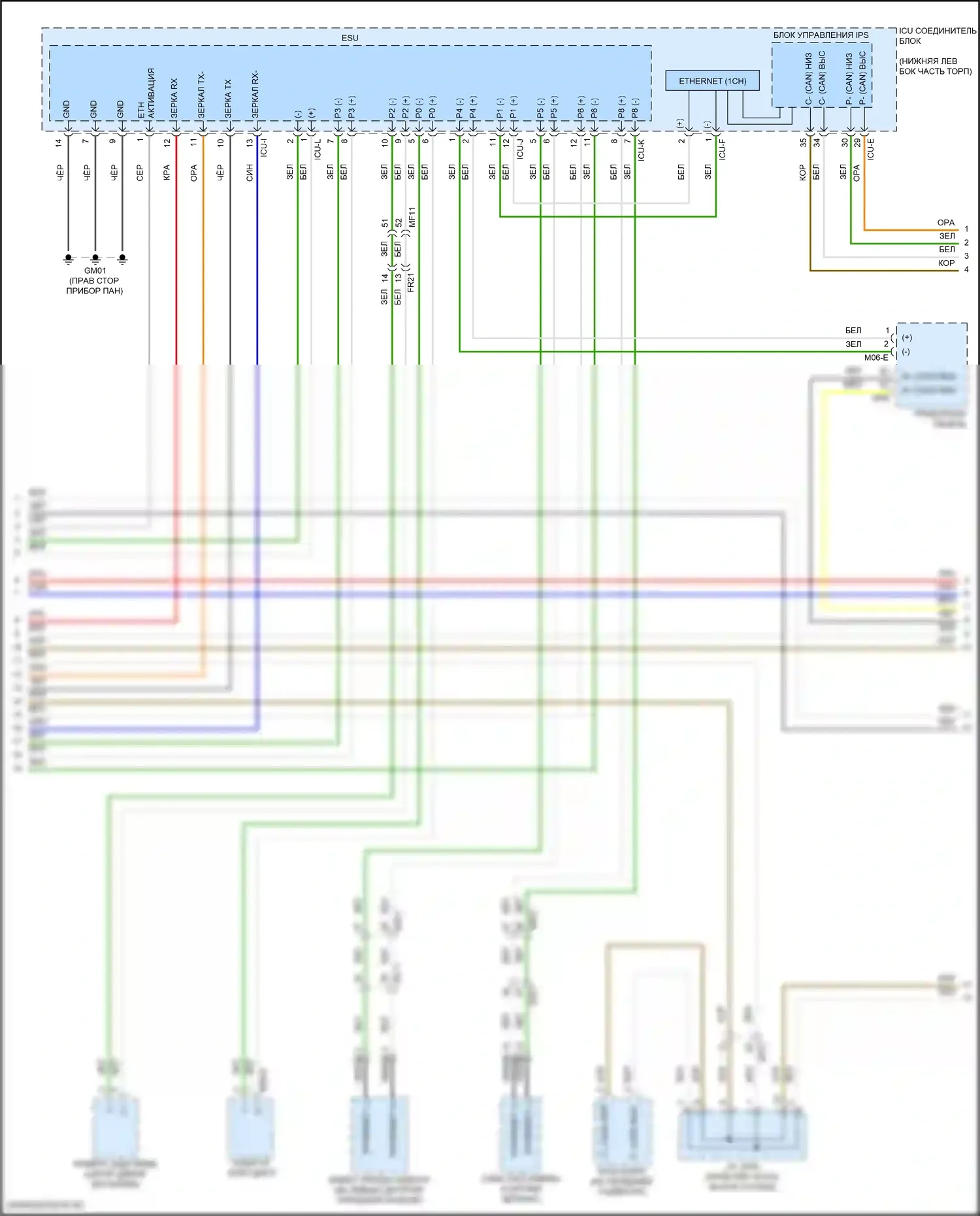 GV70 Genesis I (2020-2024): Can шина электросхема (2 из 9) 