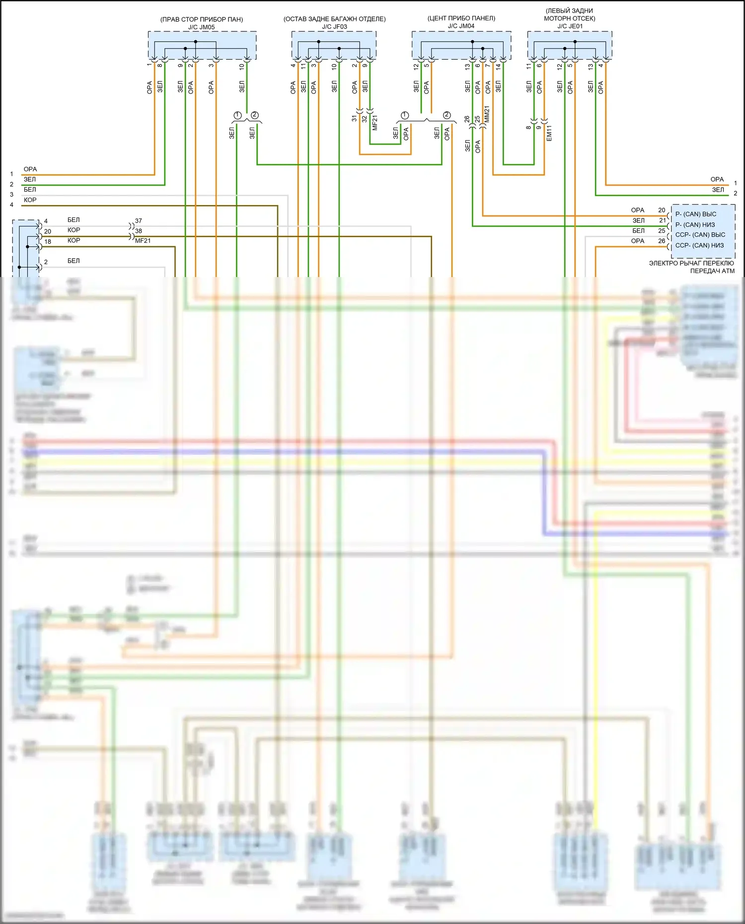 GV70 Genesis I (2020-2024): Can шина электросхема (3 из 9) 