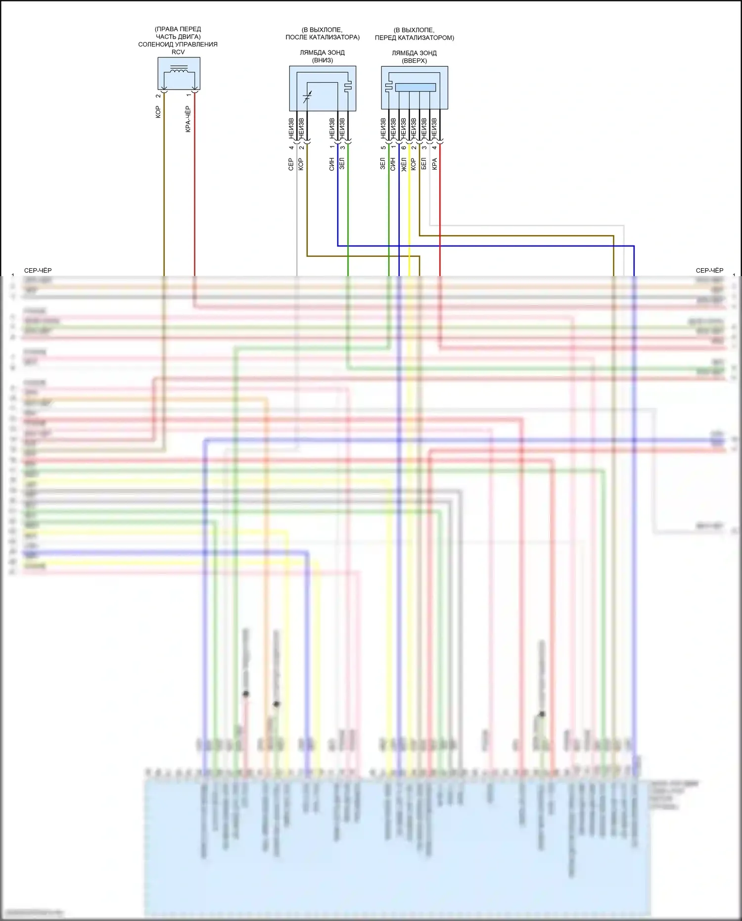 GV70 Genesis I (2020-2024): Электросхема двигатель 2.5л турбо, электросхема органов управления двигателем (4 из 9) 