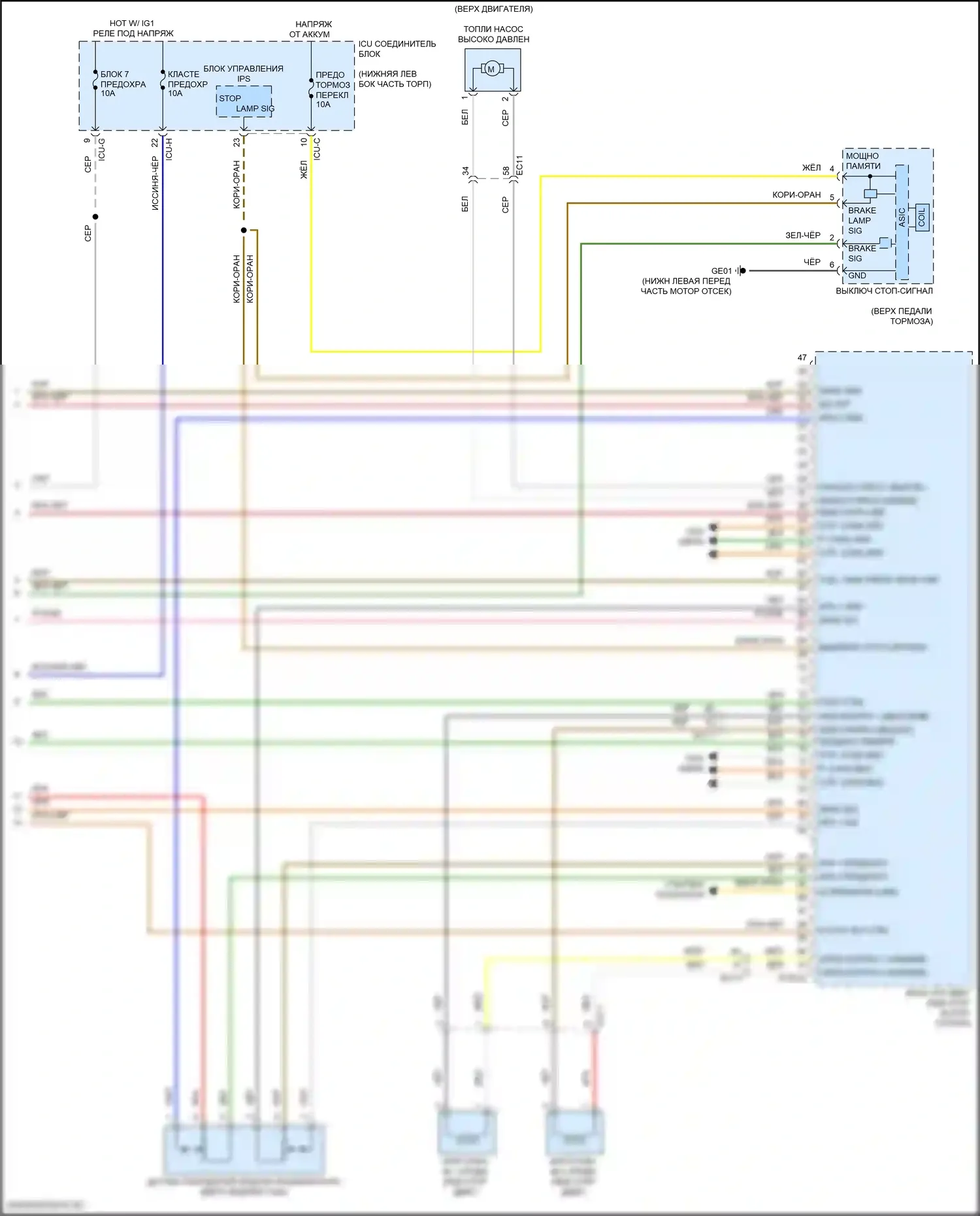 GV70 Genesis I (2020-2024): Электросхема двигатель 2.5л турбо, электросхема органов управления двигателем (9 из 9) 