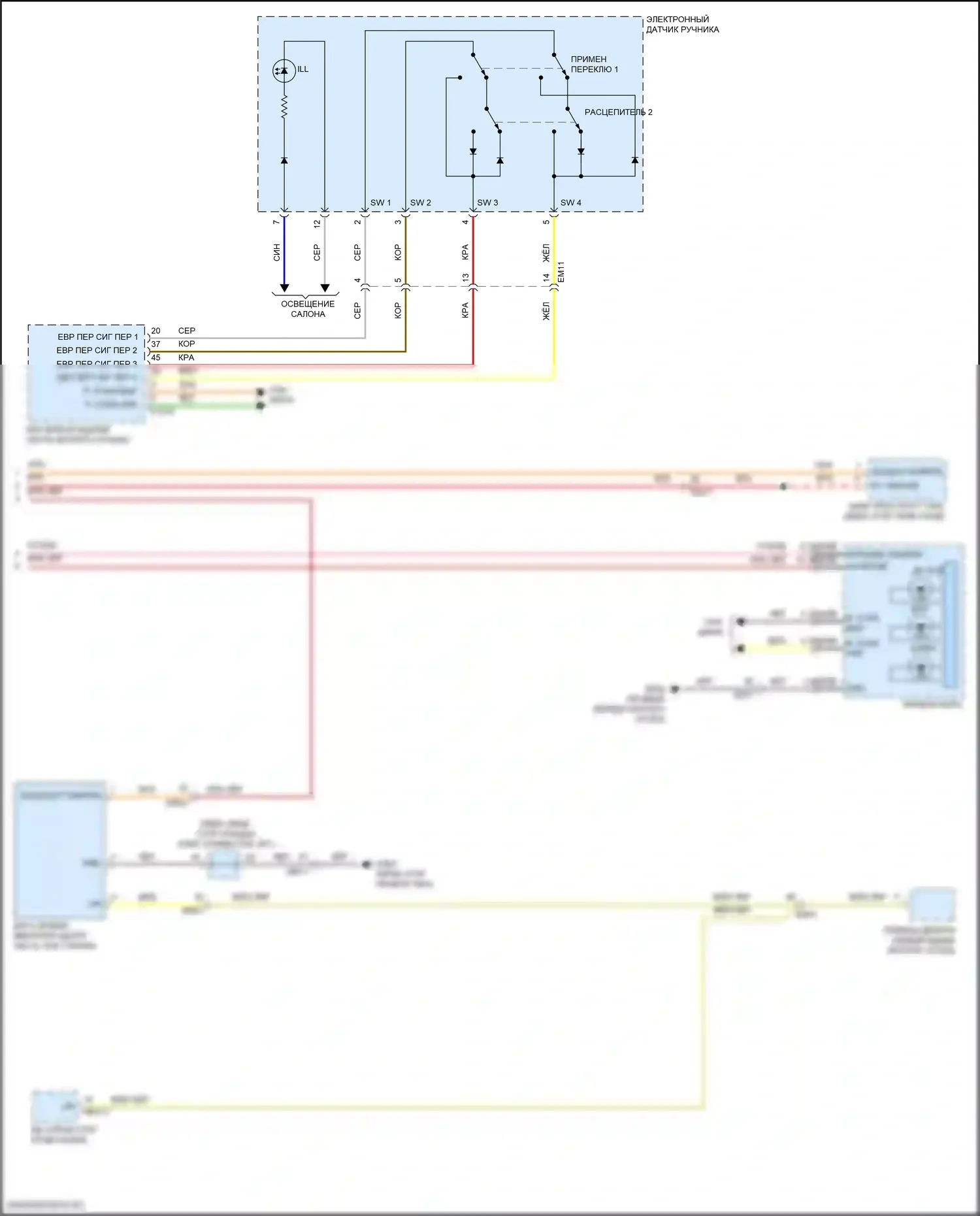 GV70 Genesis I (2020-2024): Электросхема фар (2 из 2) 