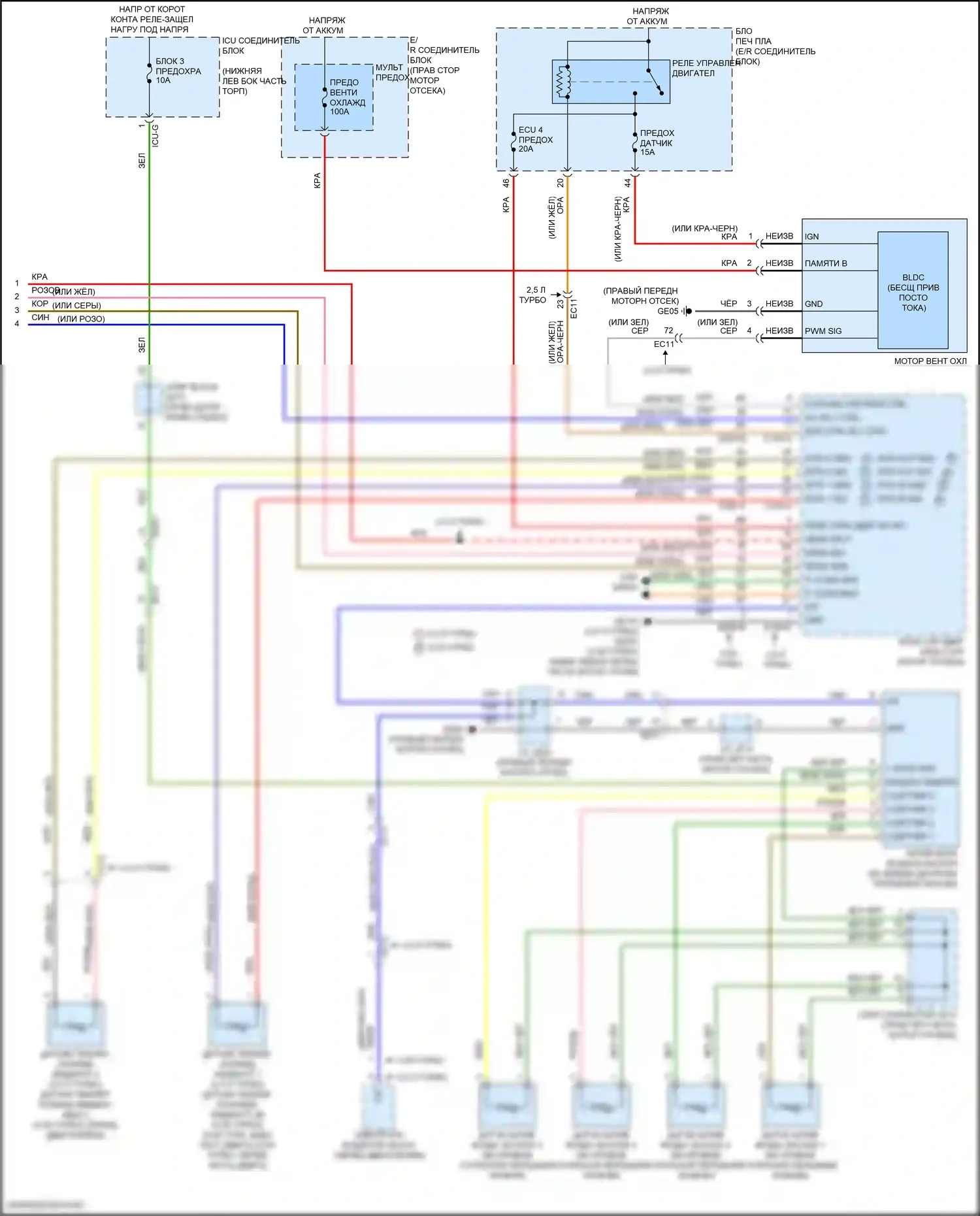GV70 Genesis I (2020-2024): Электросхема климат контроля (7 из 7) 