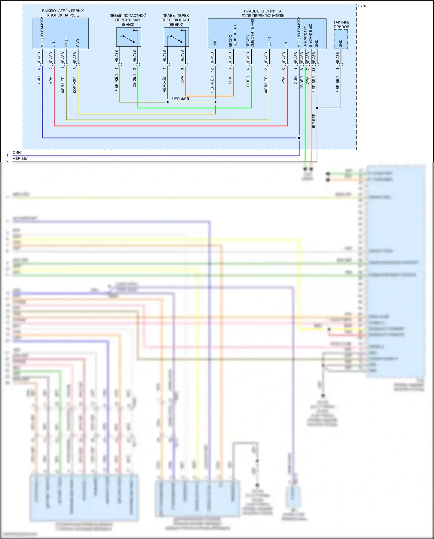 GV70 Genesis I (2020-2024): Электросхема автоматической коробки передач (3 из 3) 