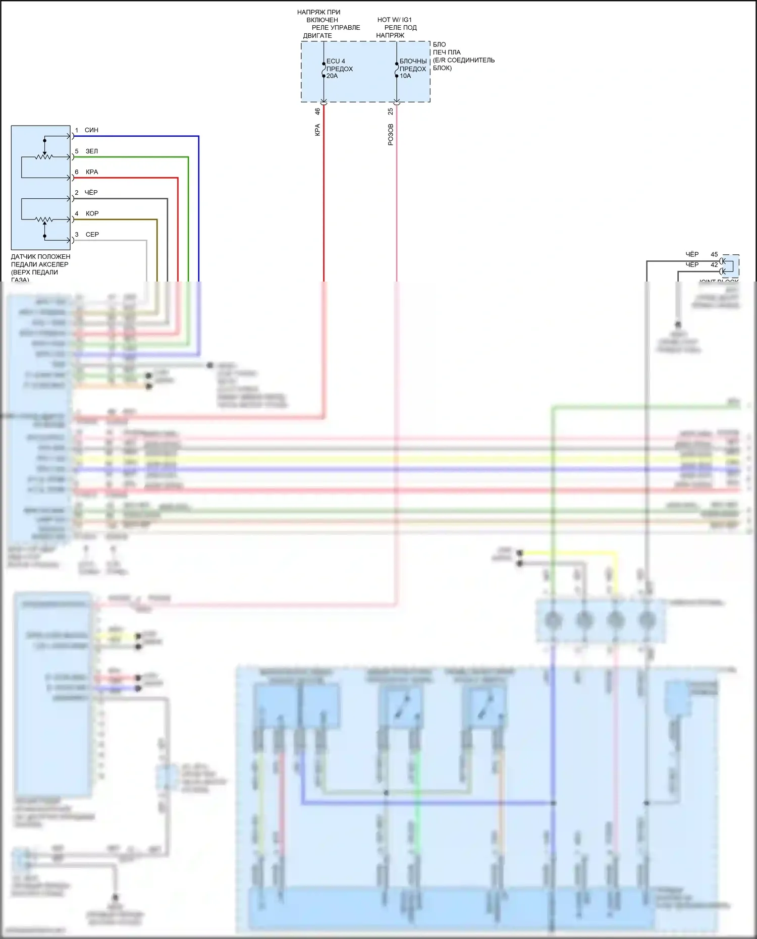 GV70 Genesis I (2020-2024): Электросхема круиз-контроля (1 из 3) 
