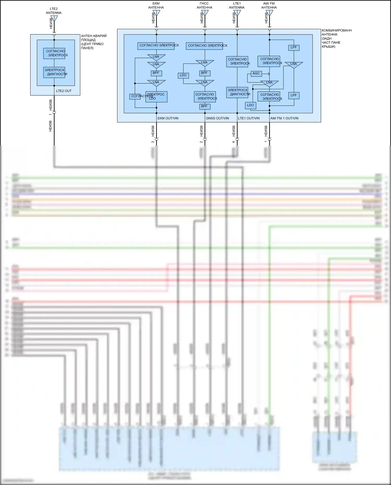 GV70 Genesis I (2020-2024): Электросхема магнитолы, с усилителем премиум-класса (5 из 7) 