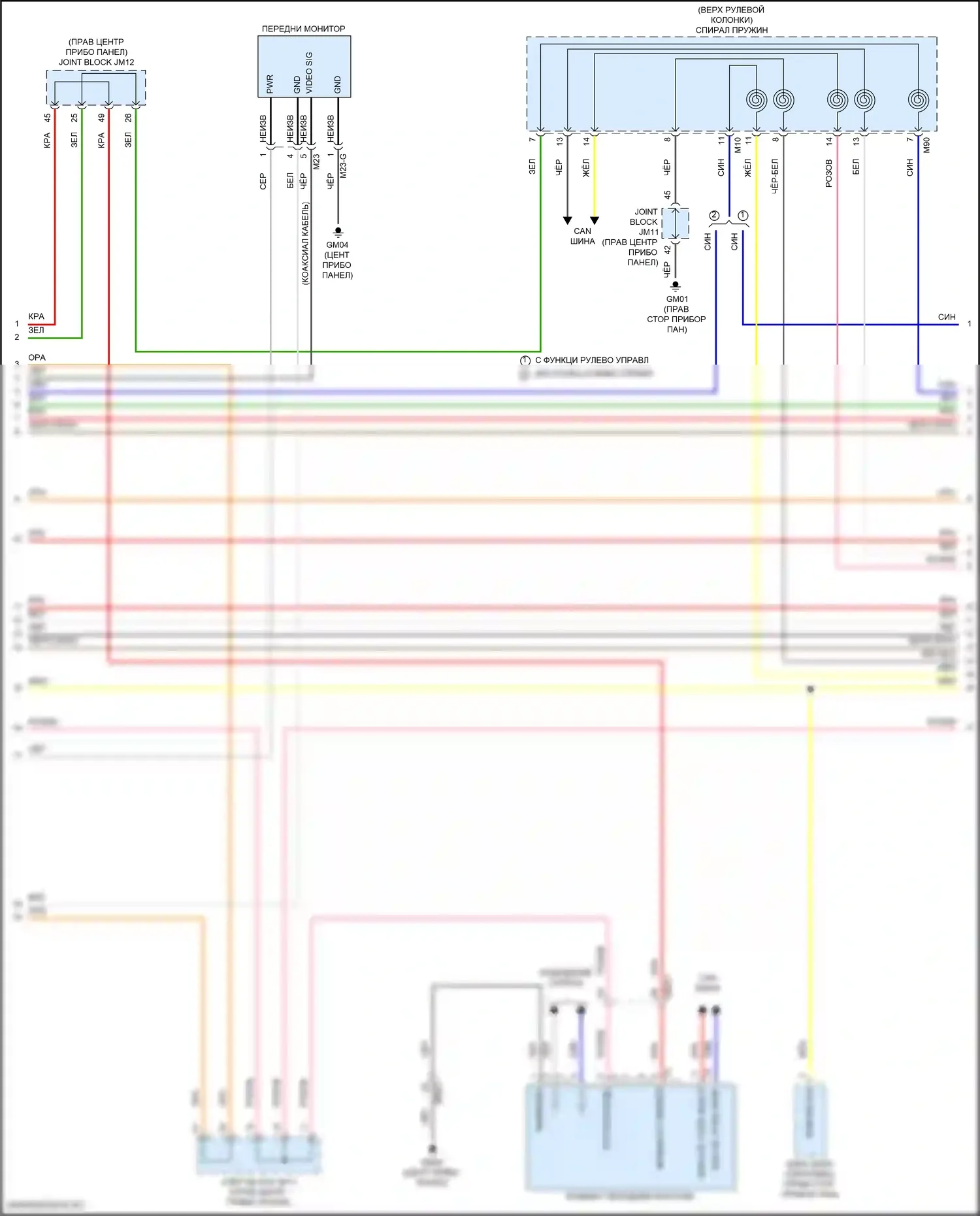 GV70 Genesis I (2020-2024): Электросхема навигации, с усилителем премиум-класса (2 из 7) 