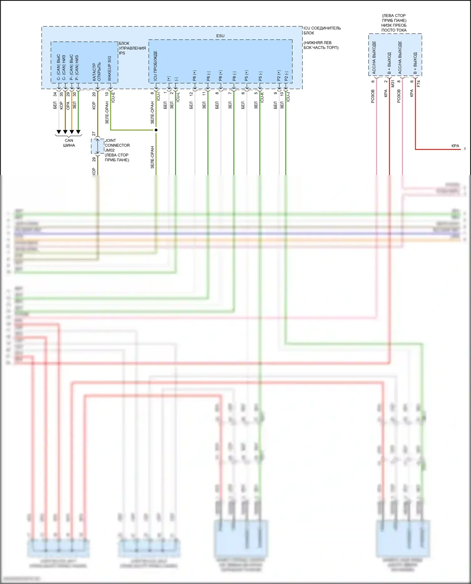 GV70 Genesis I (2020-2024): Электросхема навигации, с усилителем премиум-класса (6 из 7) 