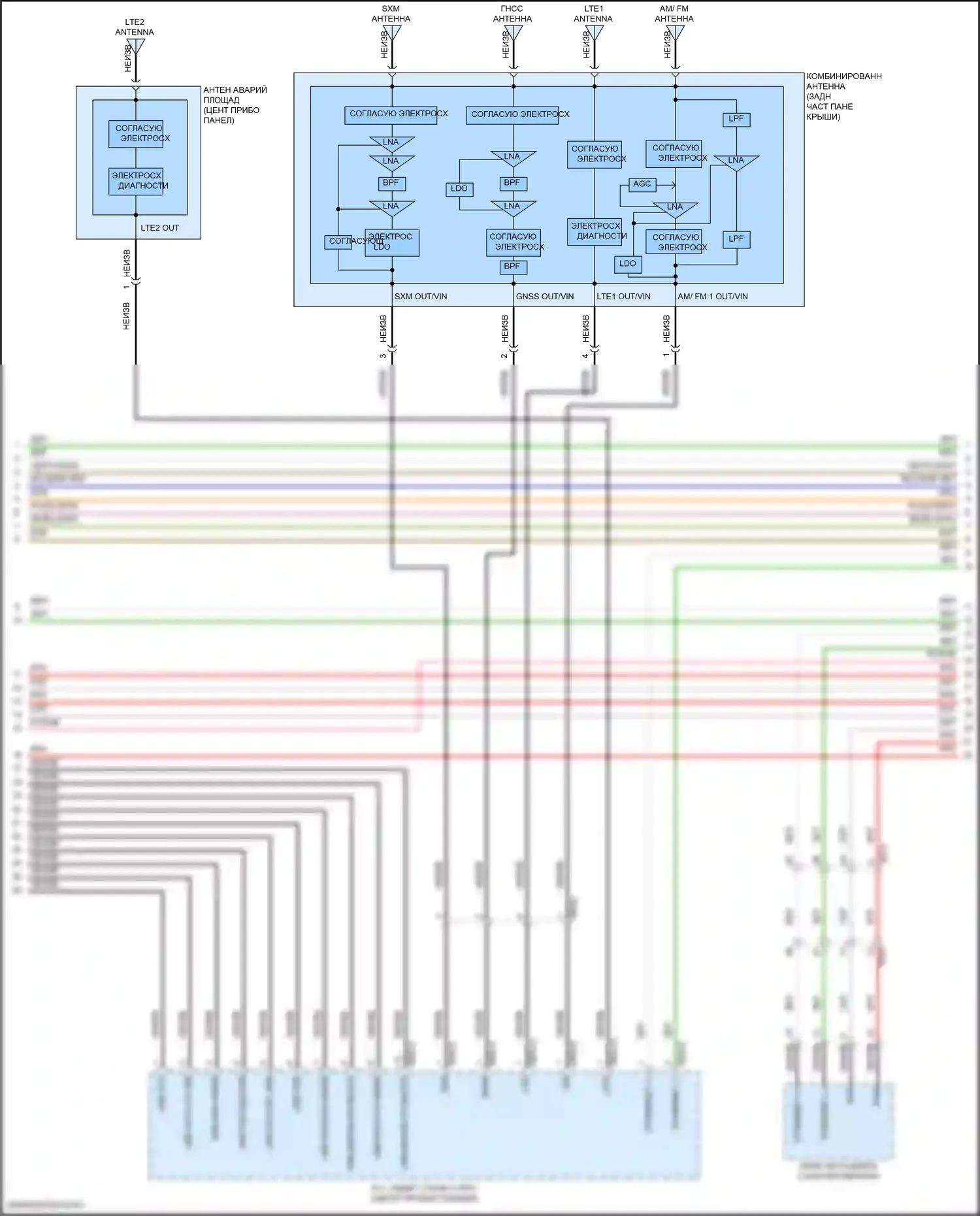 GV70 Genesis I (2020-2024): Электросхема навигации, со стандартным усилителем (5 из 7) 