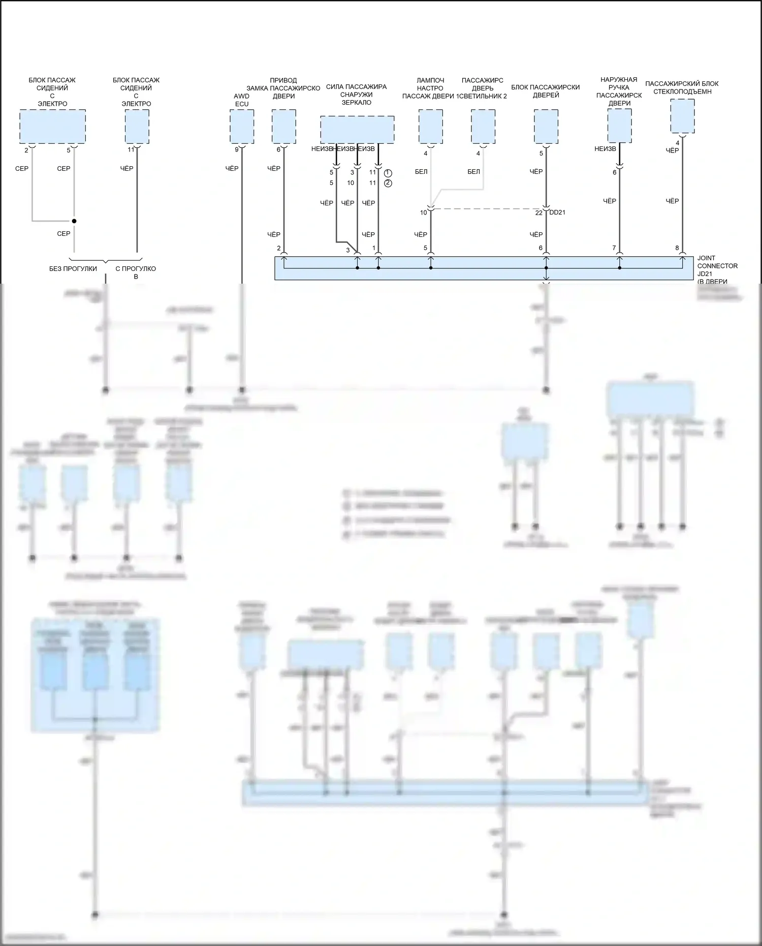 GV70 Genesis I (2020-2024): Электросхема разводки массы (6 из 6) 