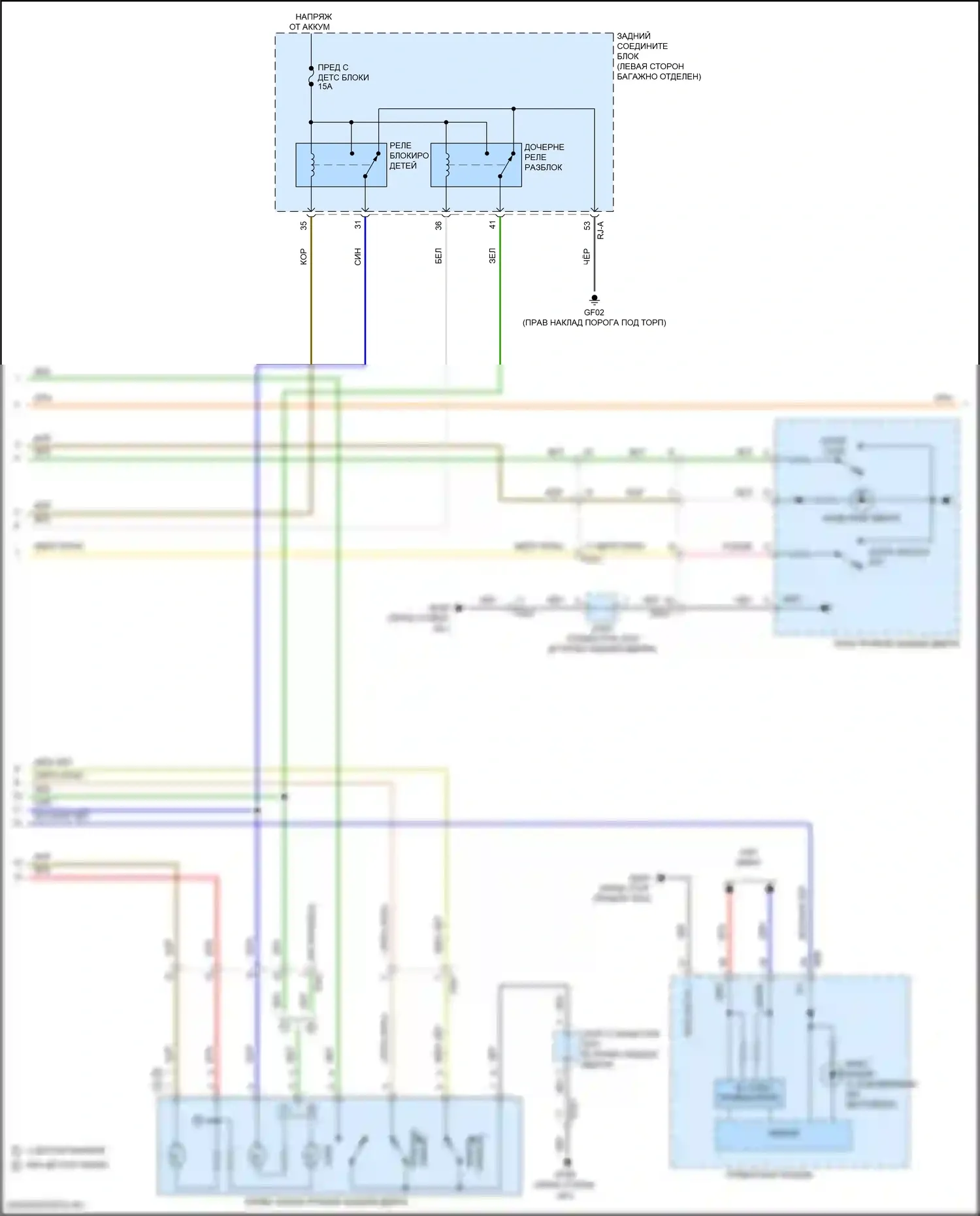 GV70 Genesis I (2020-2024): Электросхема центрального замка, без nfc (5 из 7) 