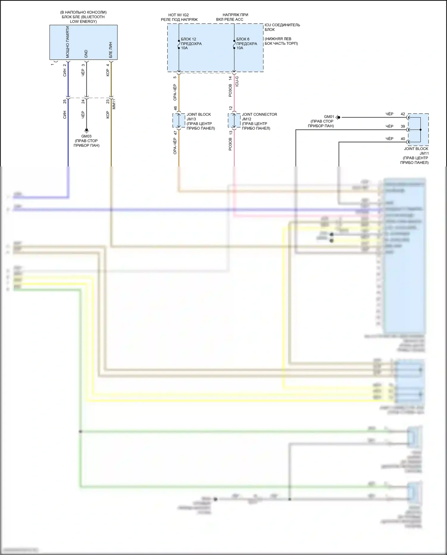 GV70 Genesis I (2020-2024): Электросхема центрального замка, с nfc (8 из 8) 