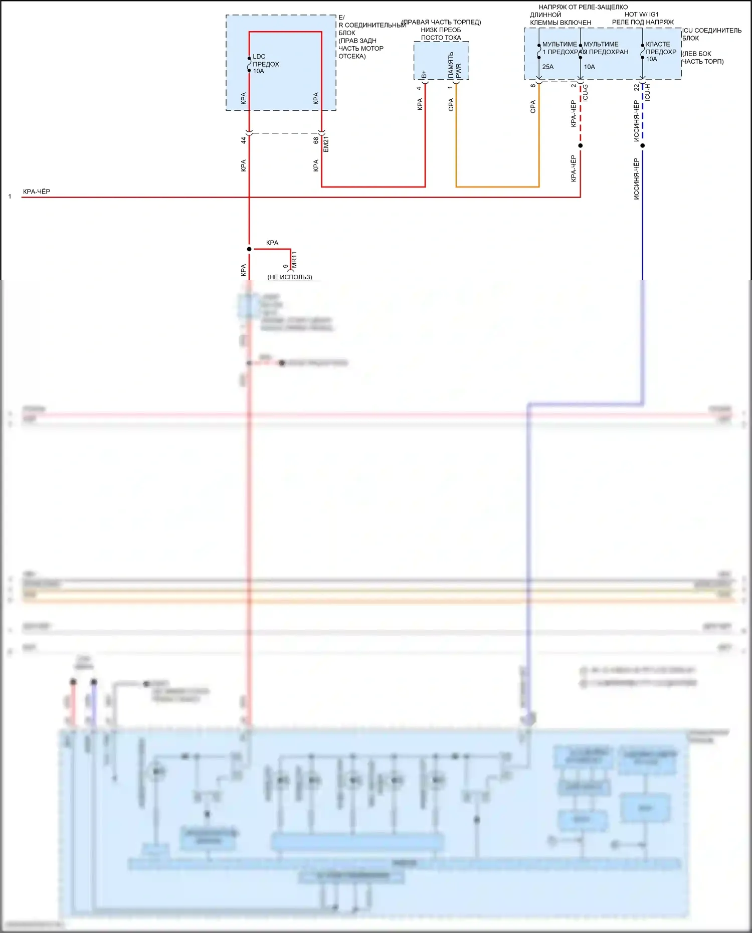 GV80 Coupe Genesis I (2023-2024): Антиблокировочная система abs электросхема (2 из 3) 