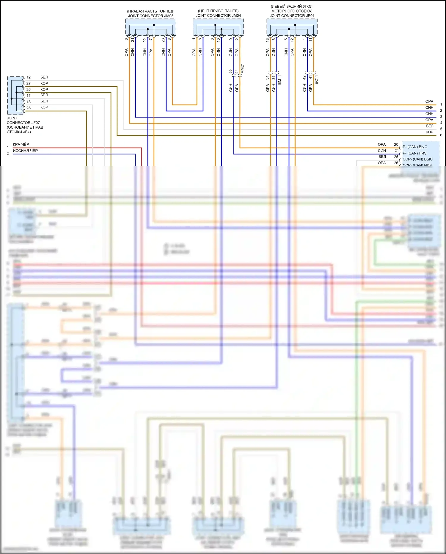 GV80 Coupe Genesis I (2023-2024): Can шина электросхема (3 из 10) 