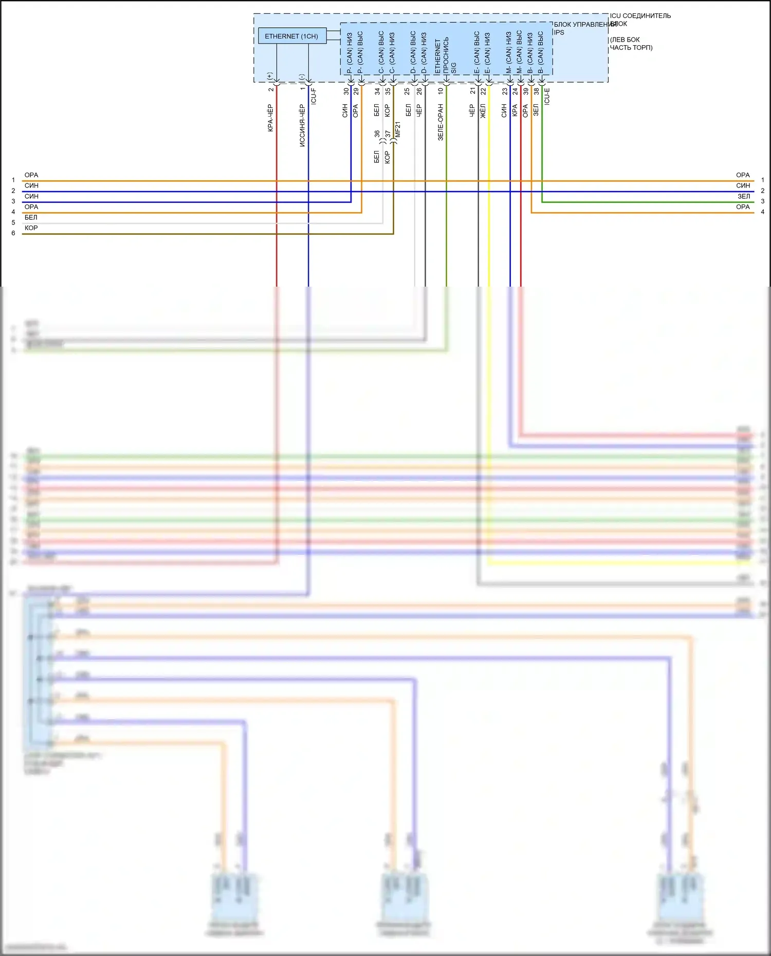 GV80 Coupe Genesis I (2023-2024): Can шина электросхема (4 из 10) 