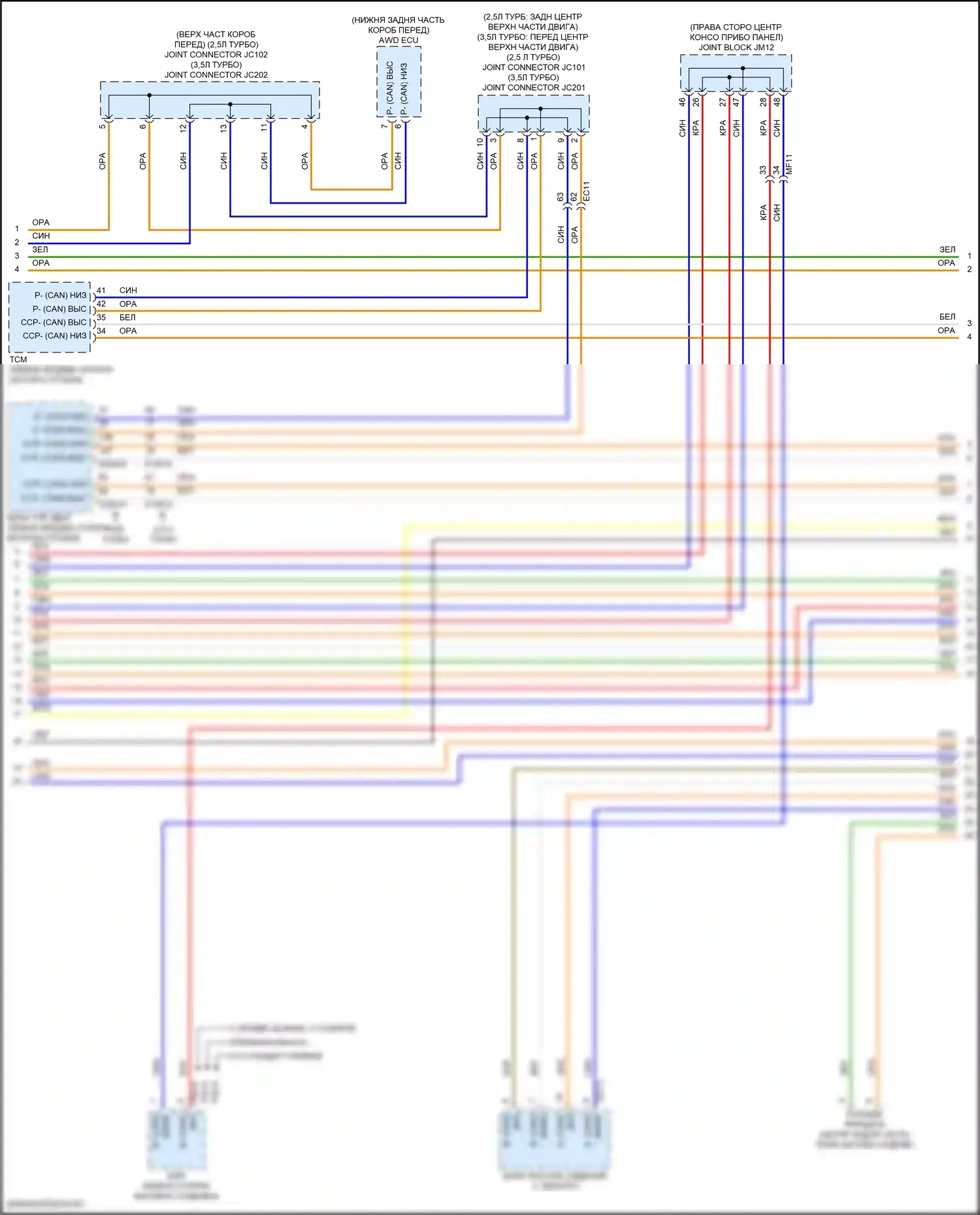 GV80 Coupe Genesis I (2023-2024): Can шина электросхема (5 из 10) 