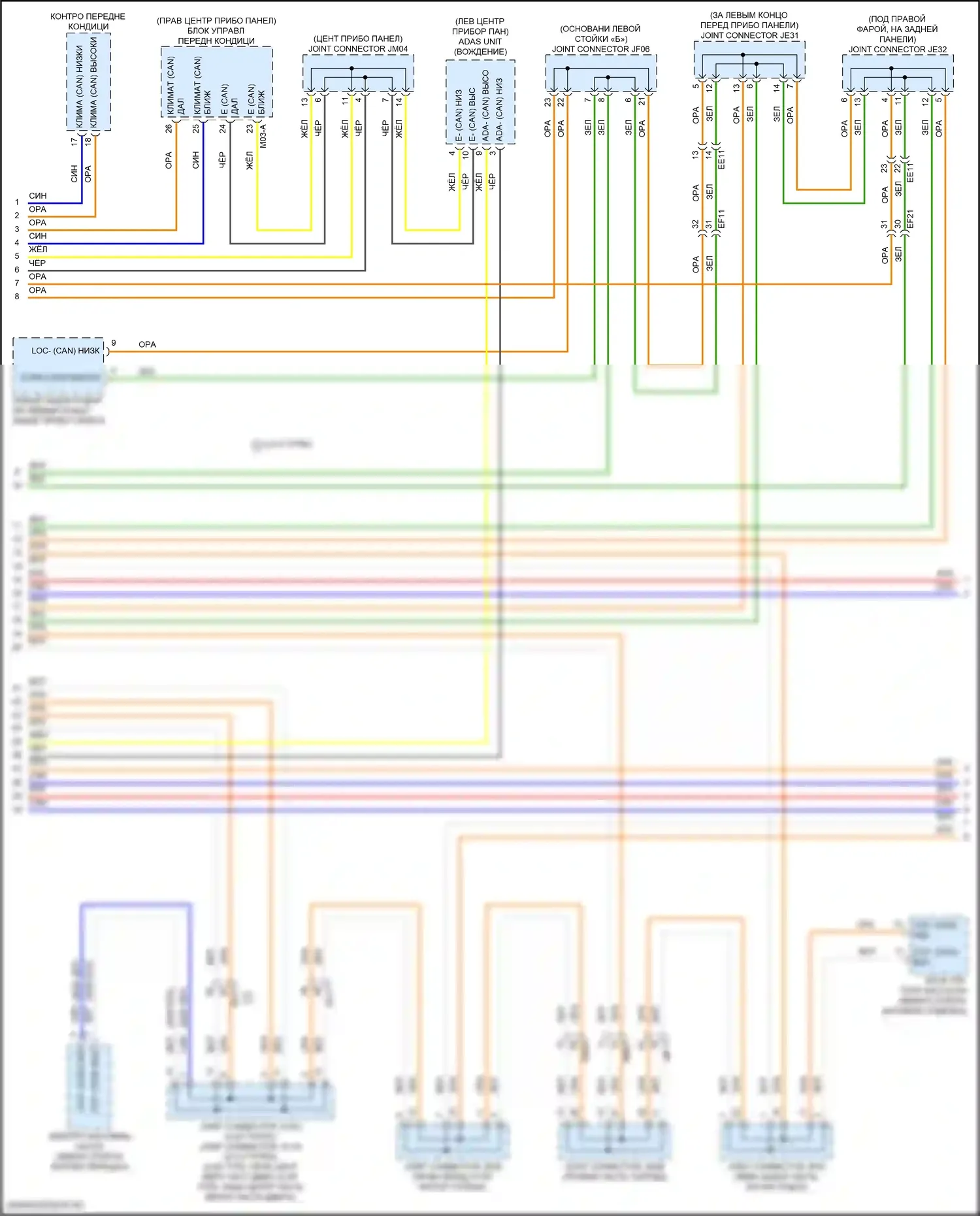 GV80 Coupe Genesis I (2023-2024): Can шина электросхема (9 из 10) 