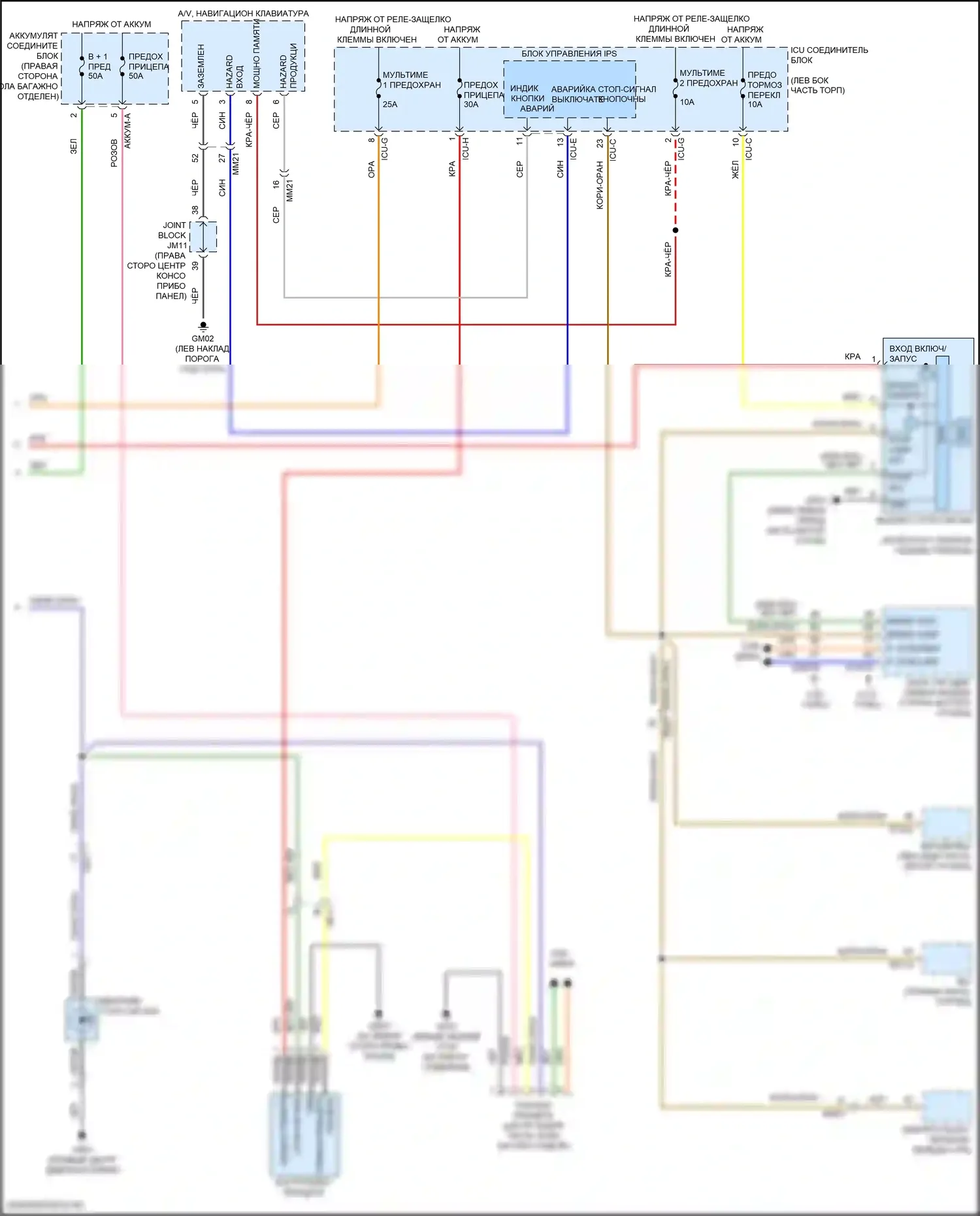 GV80 Coupe Genesis I (2023-2024): Электросхема фар и фонарей (4 из 4) 