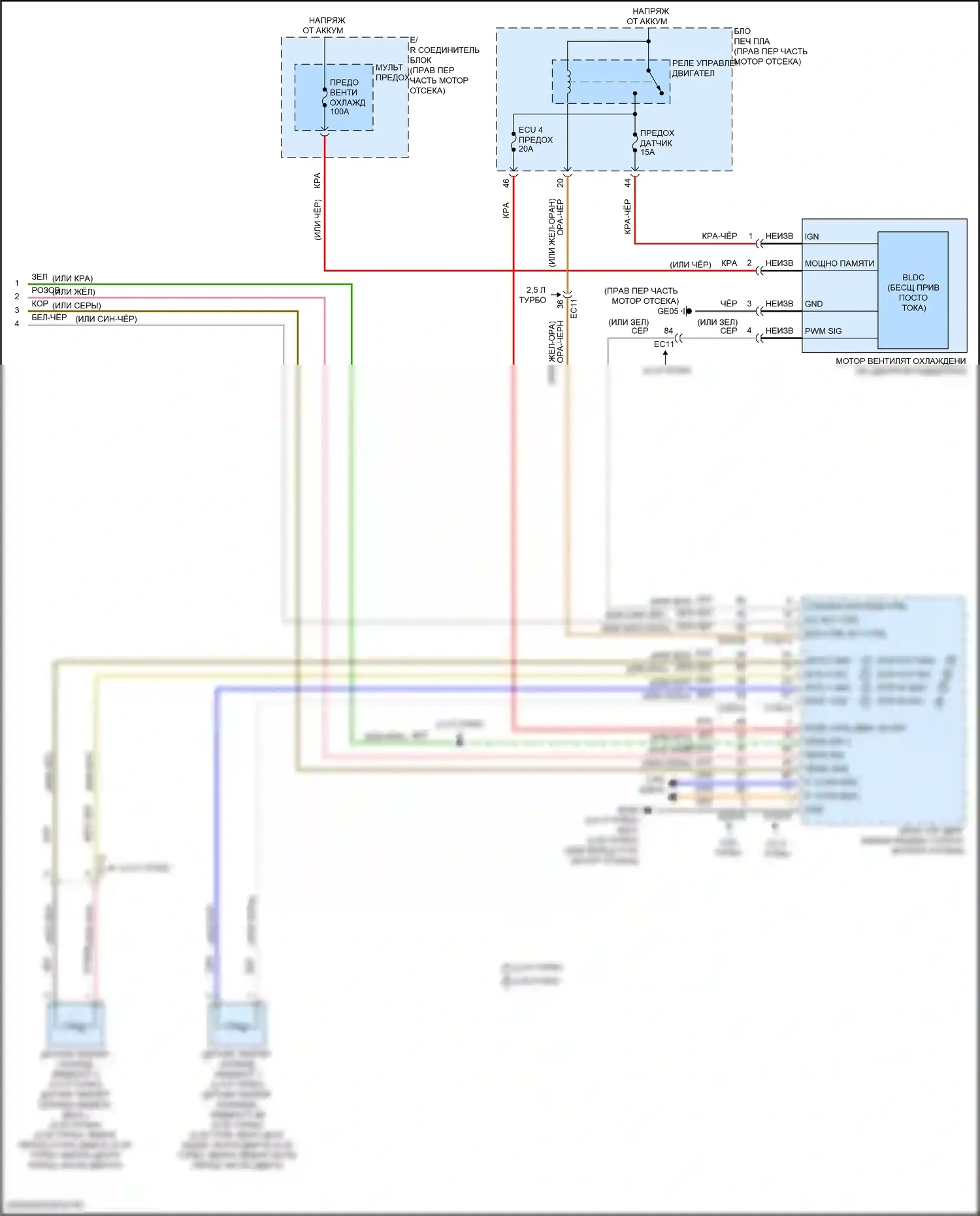GV80 Coupe Genesis I (2023-2024): Электросхема климат контроля (7 из 7) 