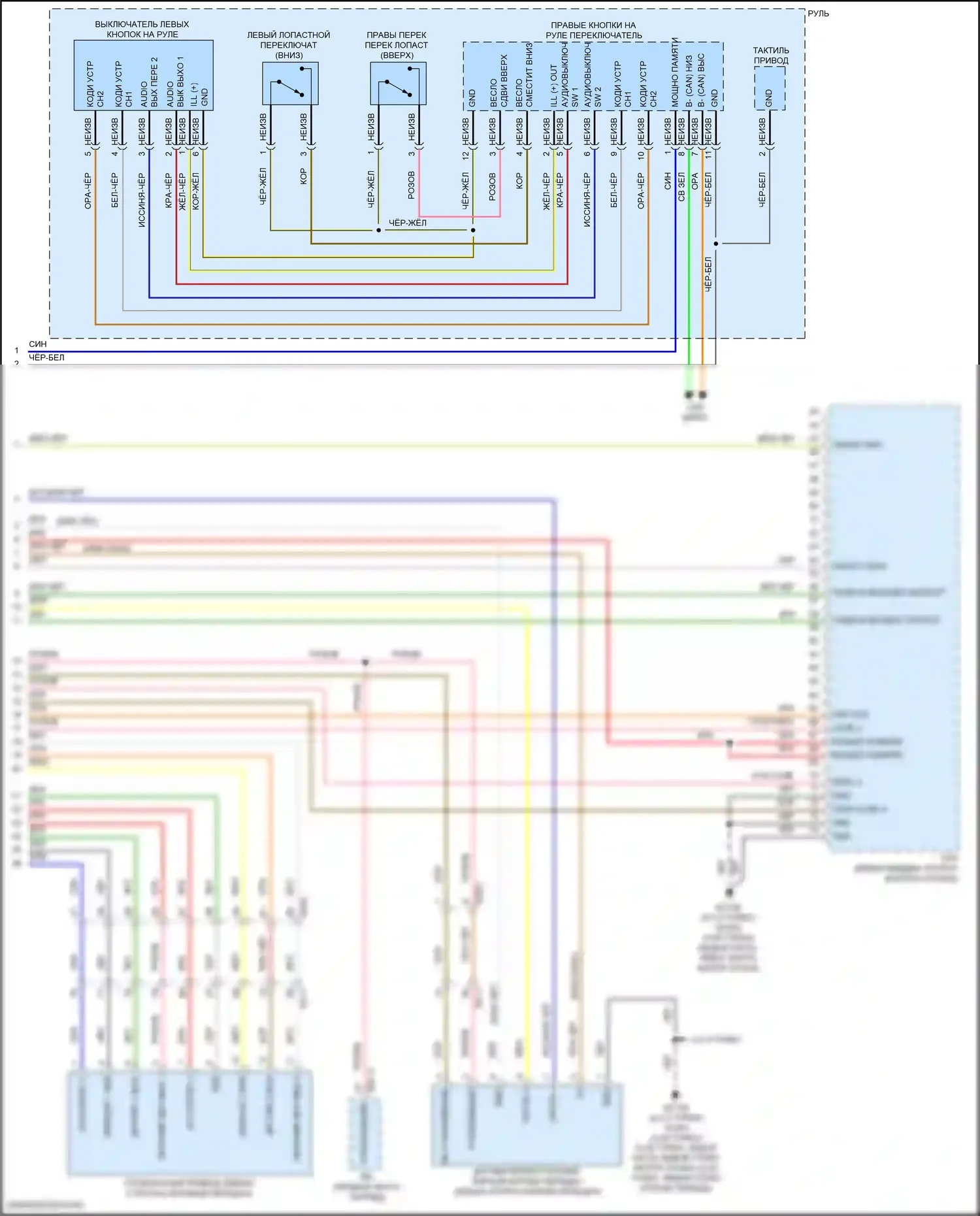GV80 Coupe Genesis I (2023-2024): Электросхема автоматической коробки передач (3 из 3) 