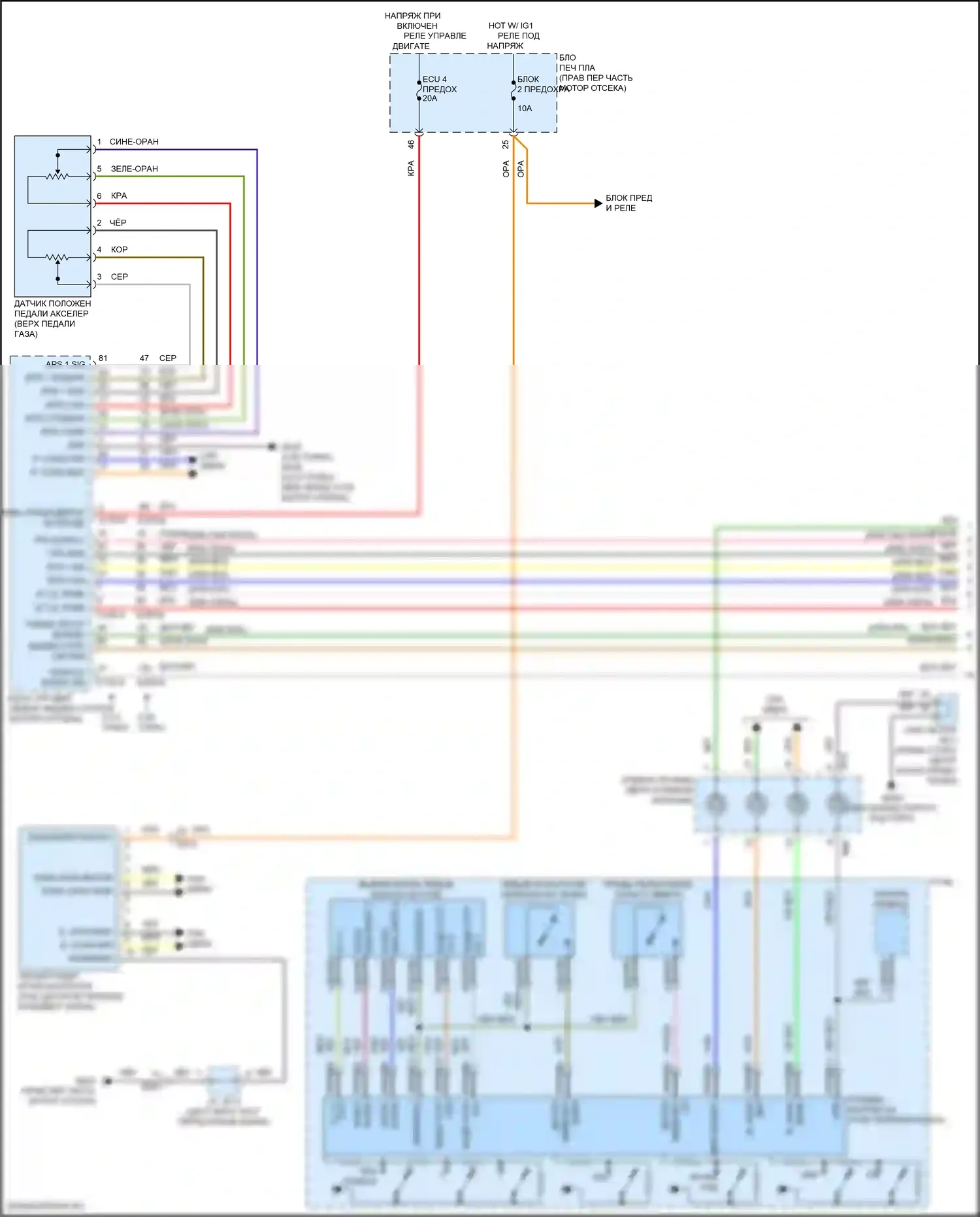 GV80 Coupe Genesis I (2023-2024): Электросхема круиз-контроля (1 из 3) 
