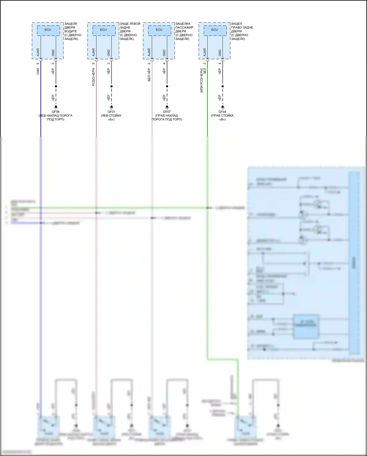 GV80 Coupe Genesis I (2023-2024): Электросхема приборной панели, с 12,3-дюймовым 3d tft жк- дисплеем (3 из 3) 