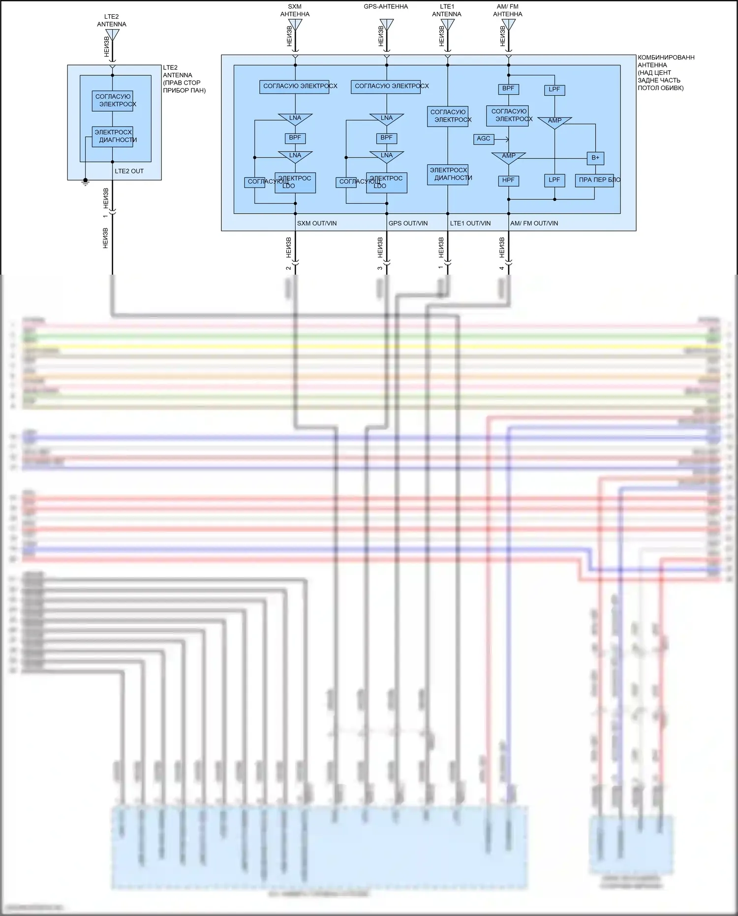 GV80 Coupe Genesis I (2023-2024): Электросхема навигации, с усилителем премиум-класса (5 из 8) 