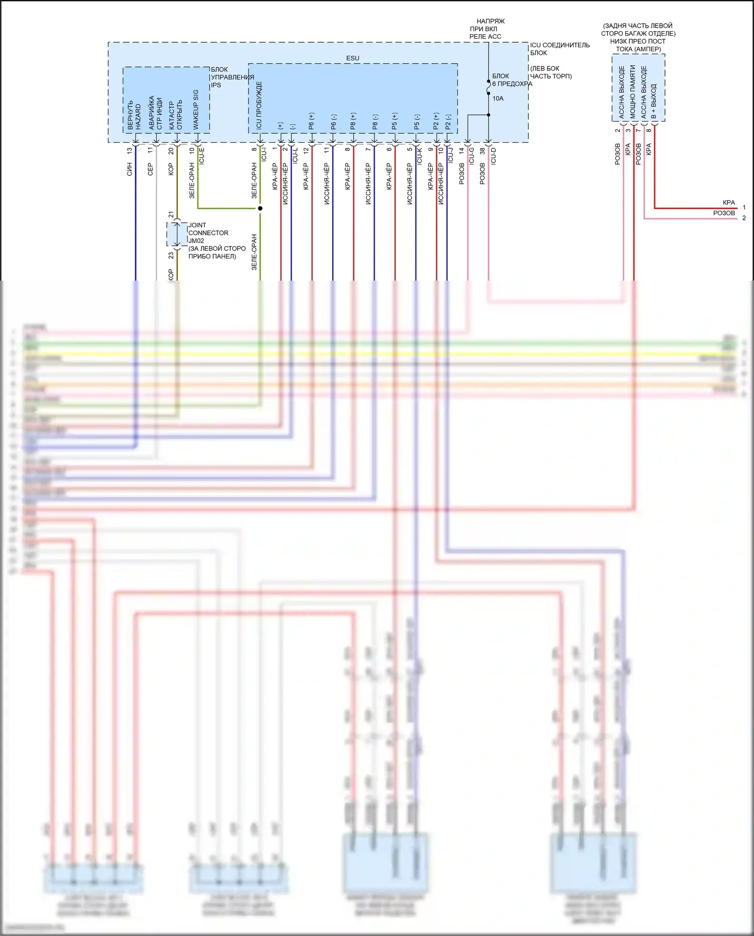 GV80 Coupe Genesis I (2023-2024): Электросхема навигации, со стандартным усилителем (6 из 7) 