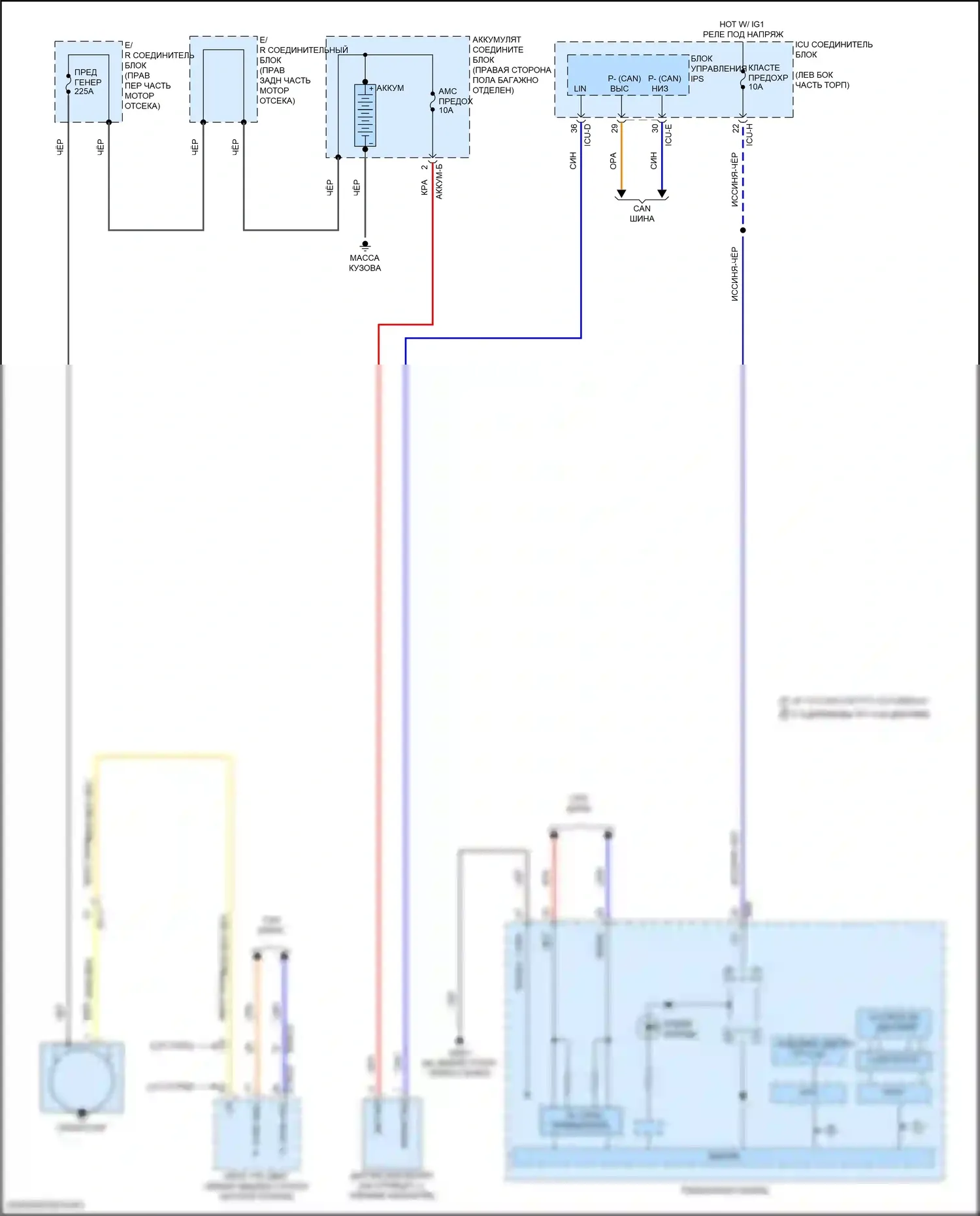 GV80 Coupe Genesis I (2023-2024): Электросхема генератора 