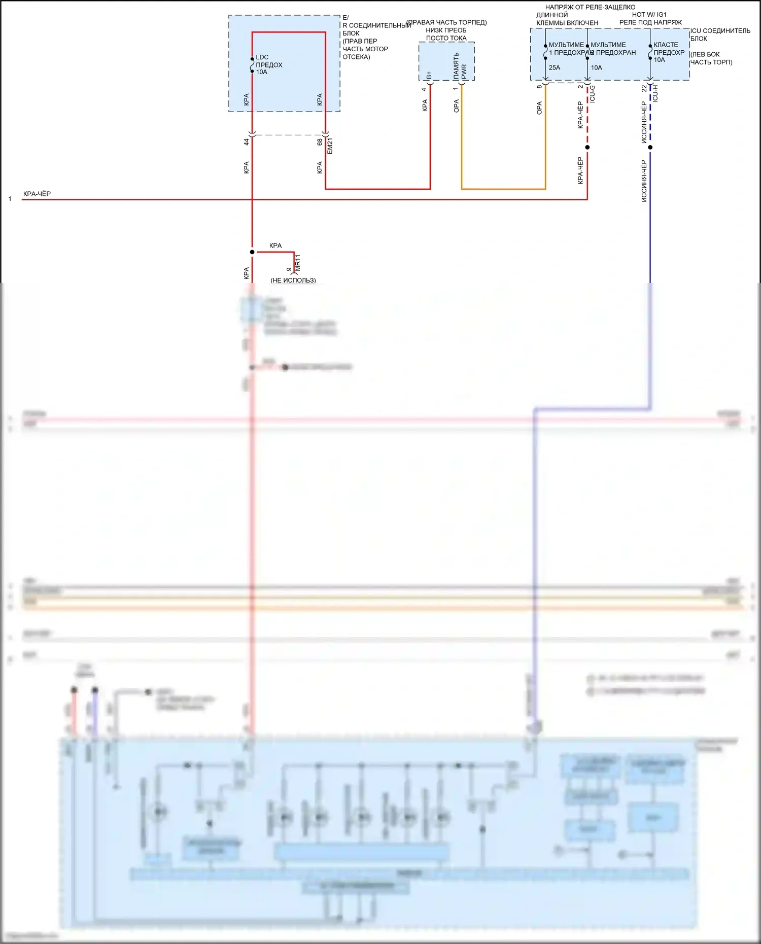 GV80 Genesis I рестайлинг (2023-2024): Антиблокировочная система abs электросхема (2 из 3) 