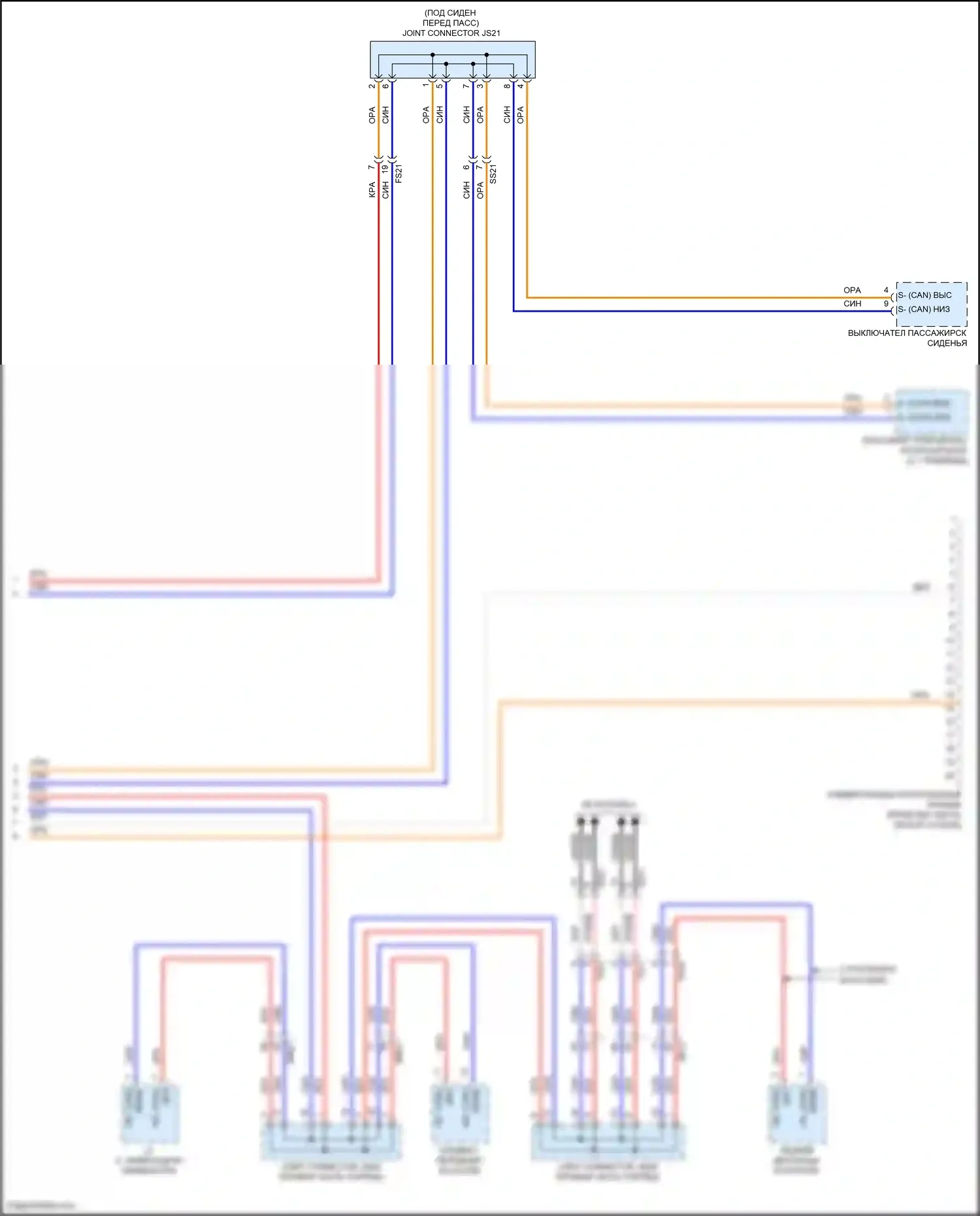 GV80 Genesis I рестайлинг (2023-2024): Can шина электросхема (10 из 10) 