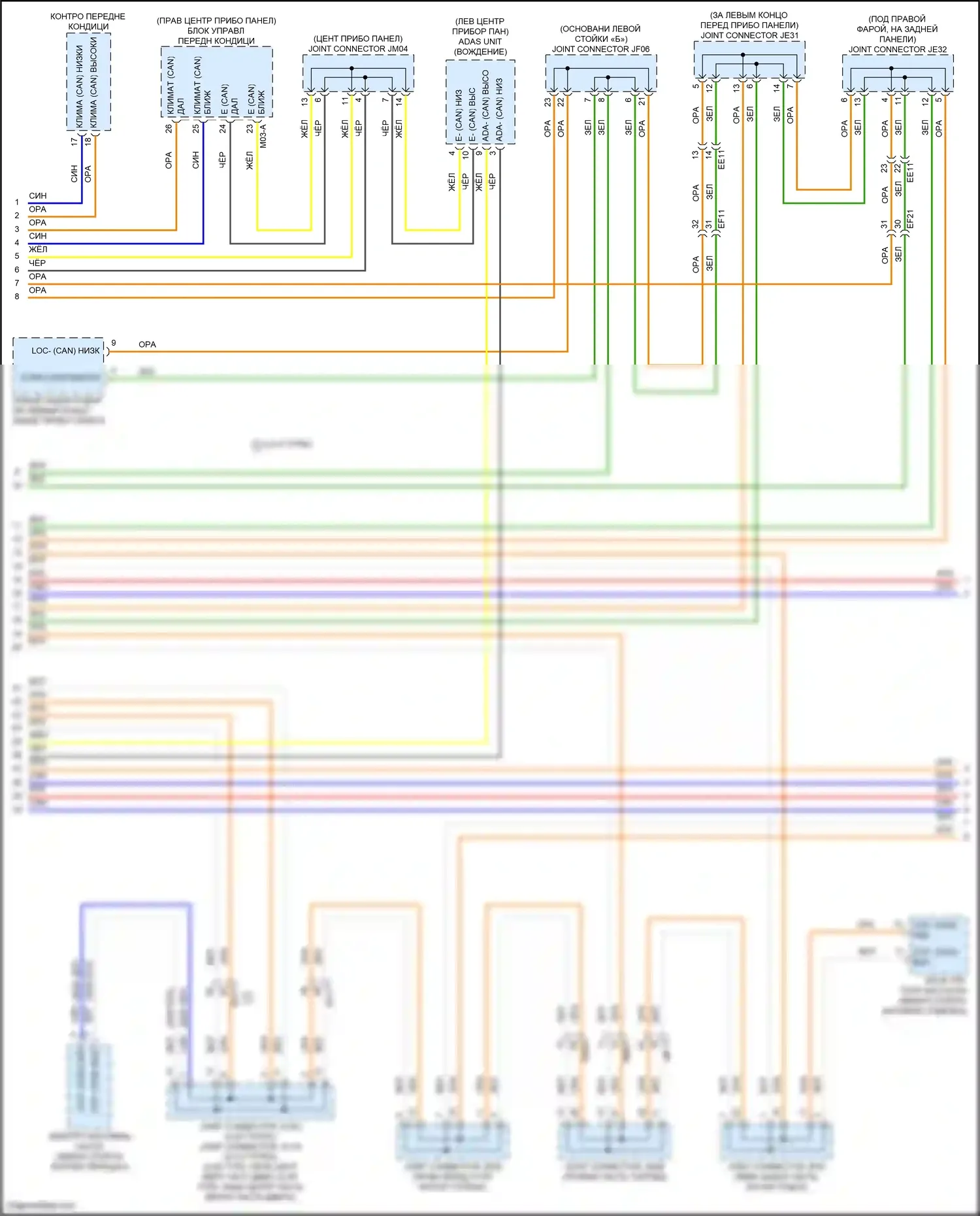 GV80 Genesis I рестайлинг (2023-2024): Can шина электросхема (9 из 10) 