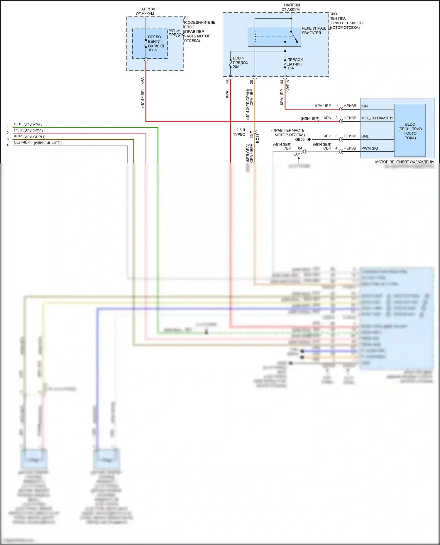 GV80 Genesis I рестайлинг (2023-2024): Электросхема климат контроля (7 из 7) 