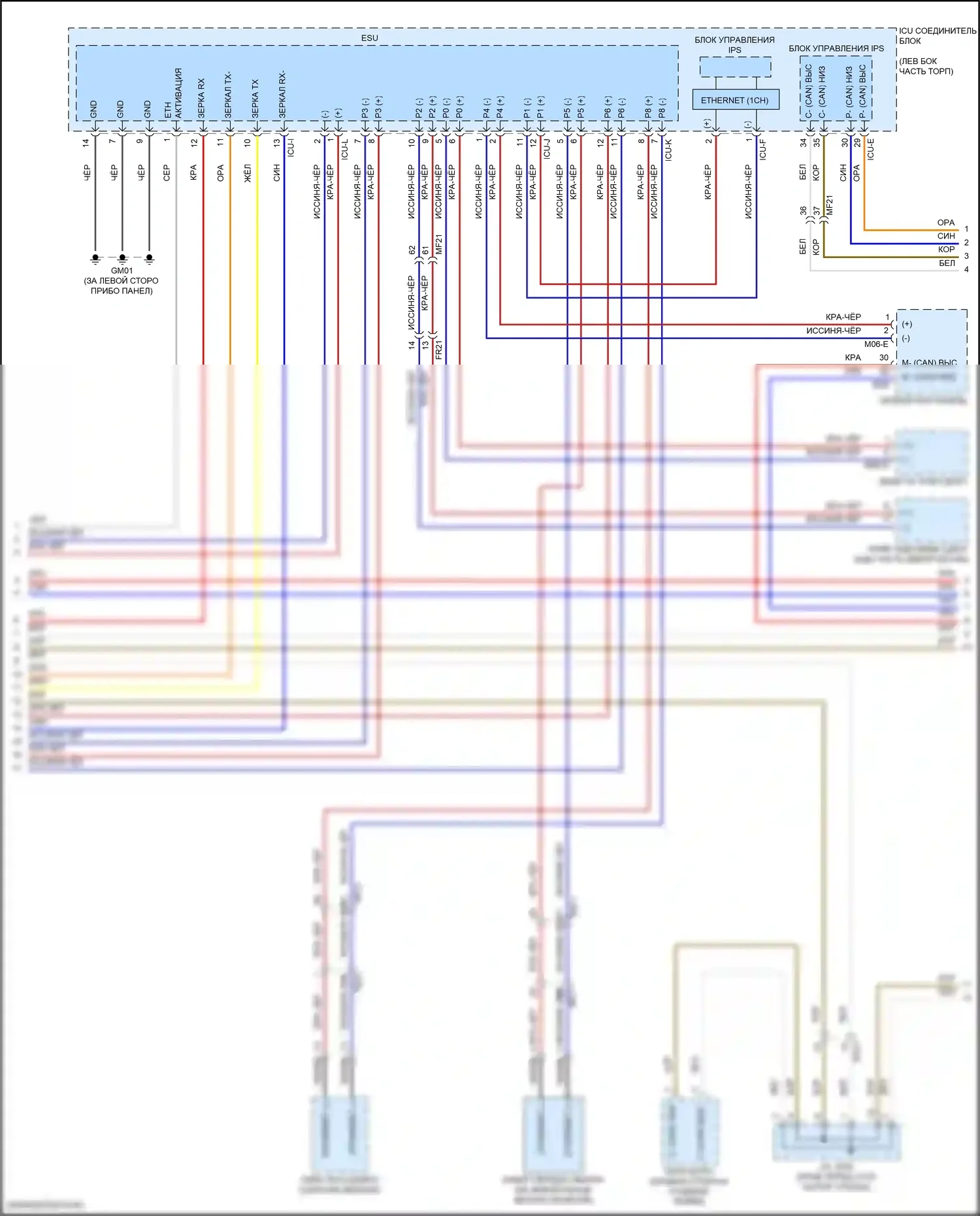 GV80 Genesis I (2020-2023): Can шина электросхема (2 из 9) 