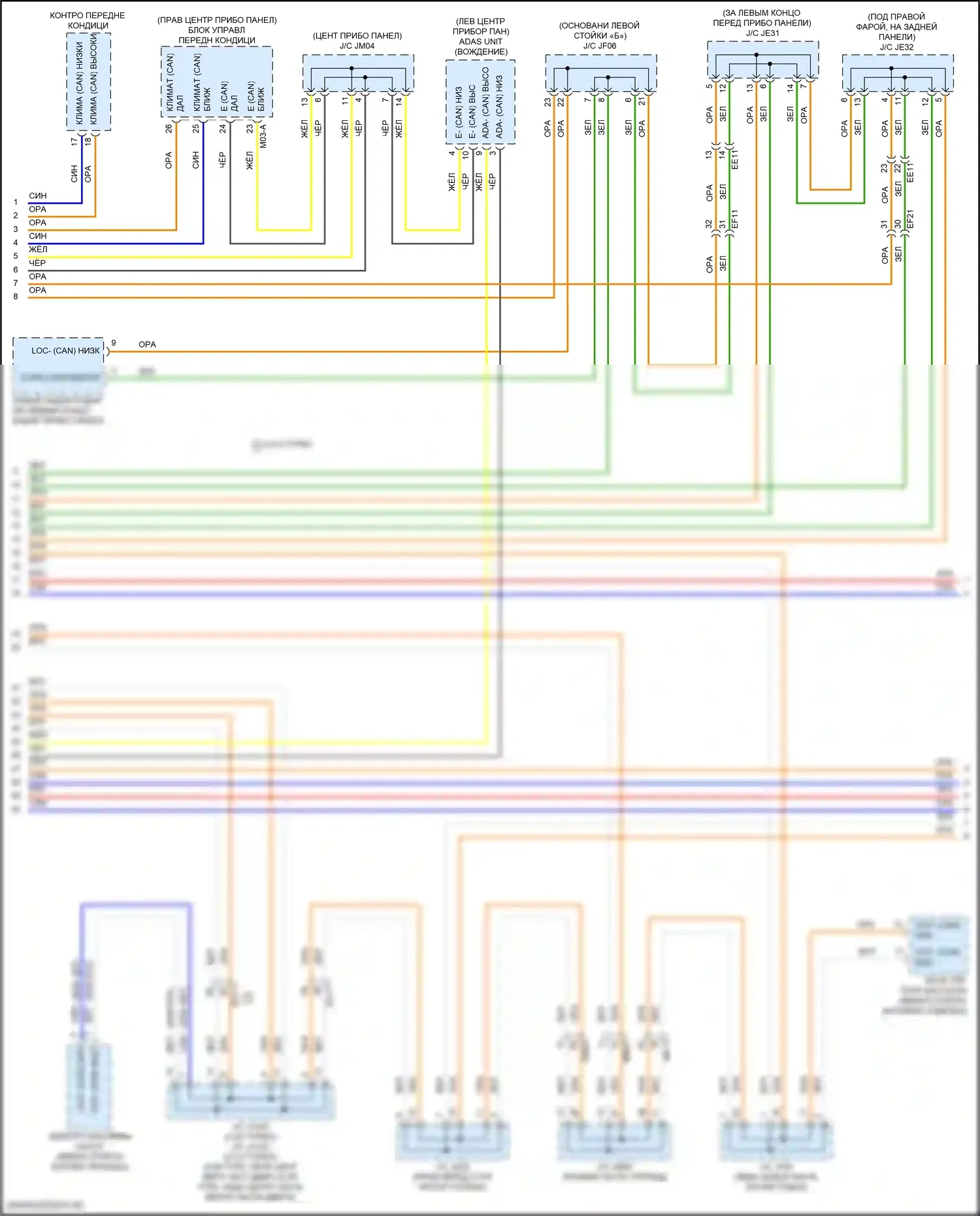 GV80 Genesis I (2020-2023): Can шина электросхема (8 из 9) 