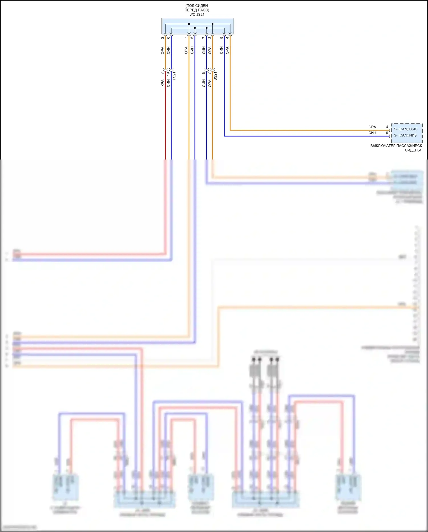 GV80 Genesis I (2020-2023): Can шина электросхема (9 из 9) 