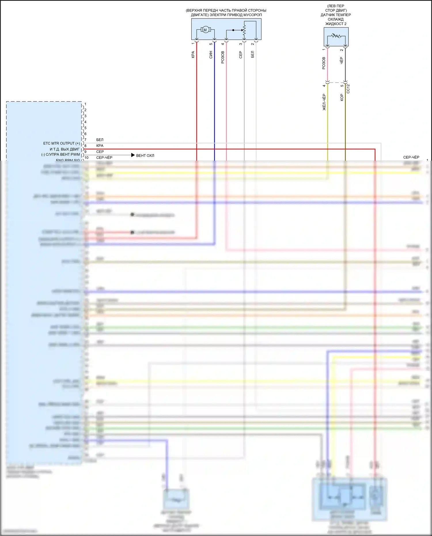 GV80 Genesis I (2020-2023): Электросхема двигатель 2.5л турбо, электросхема органов управления двигателем (1 из 9) 