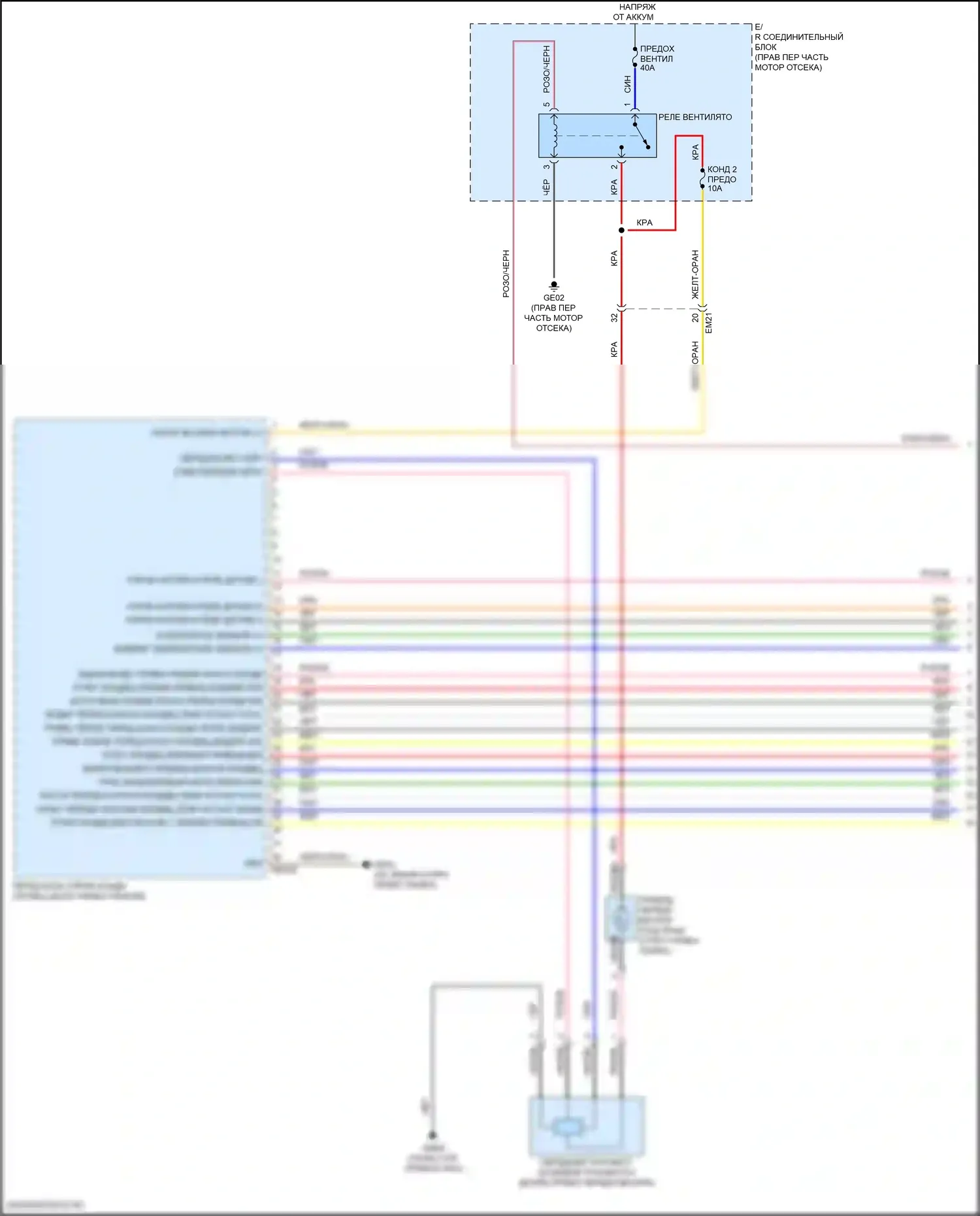 GV80 Genesis I (2020-2023): Электросхема климат контроля (1 из 7) 