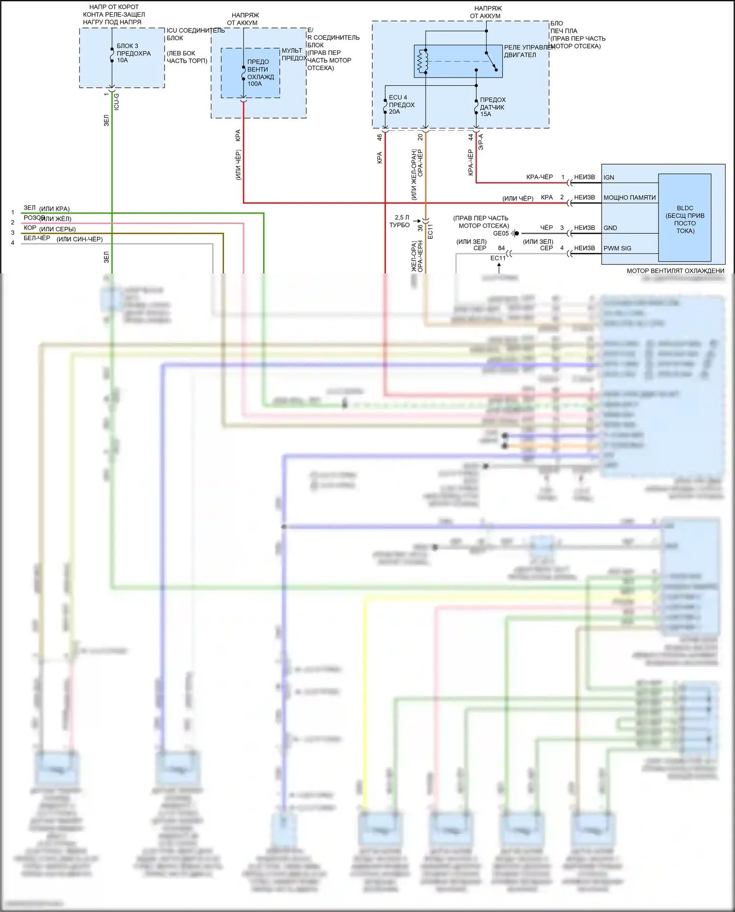 GV80 Genesis I (2020-2023): Электросхема климат контроля (7 из 7) 