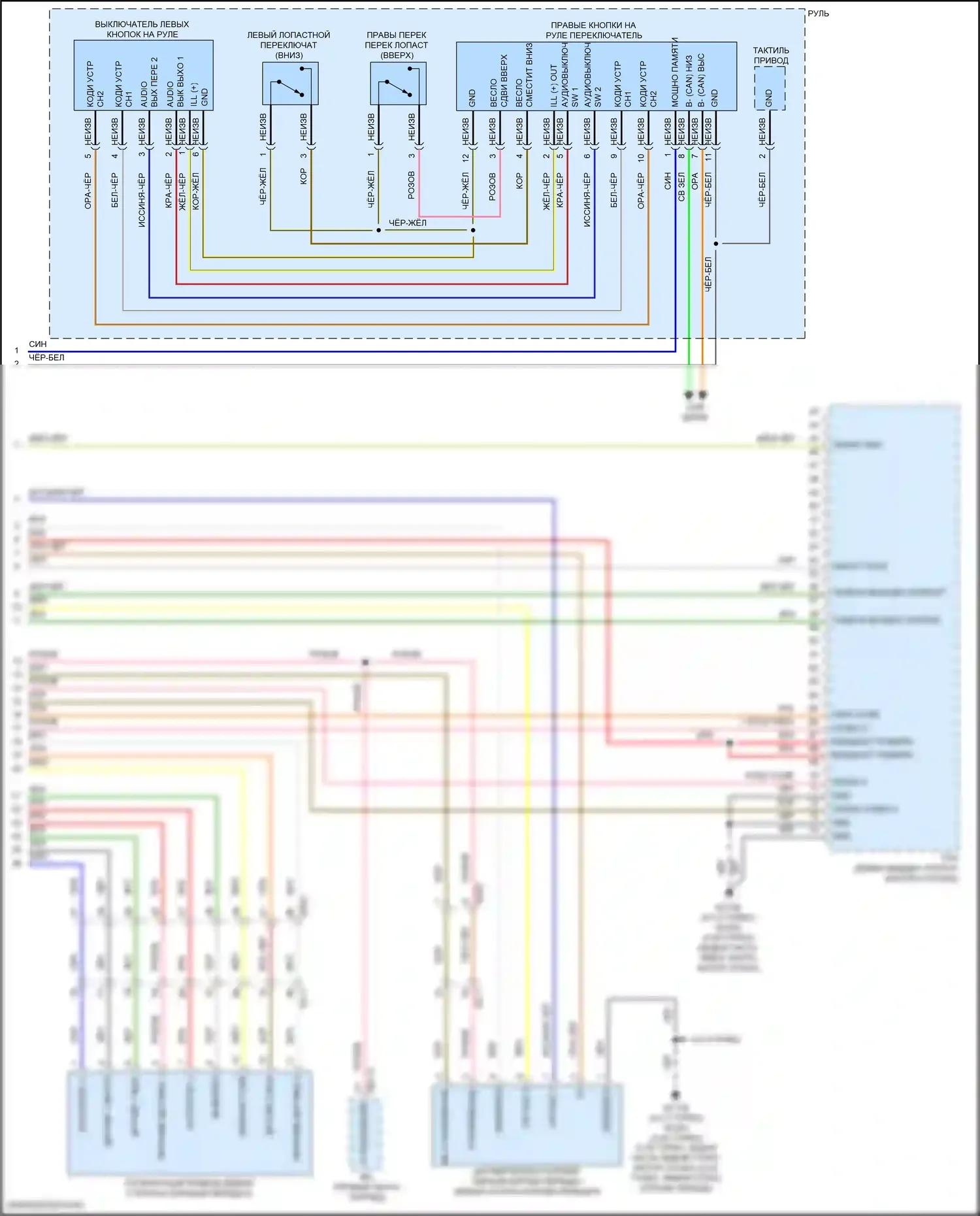 GV80 Genesis I (2020-2023): Электросхема автоматической коробки передач (3 из 3) 