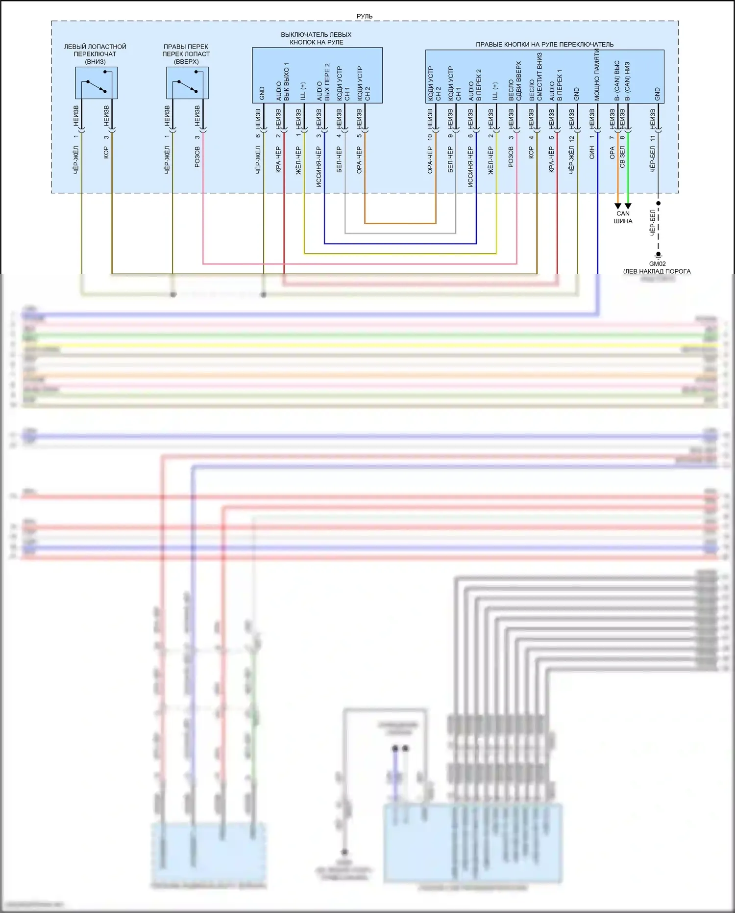 GV80 Genesis I (2020-2023): Электросхема магнитолы, с усилителем премиум-класса (4 из 8) 