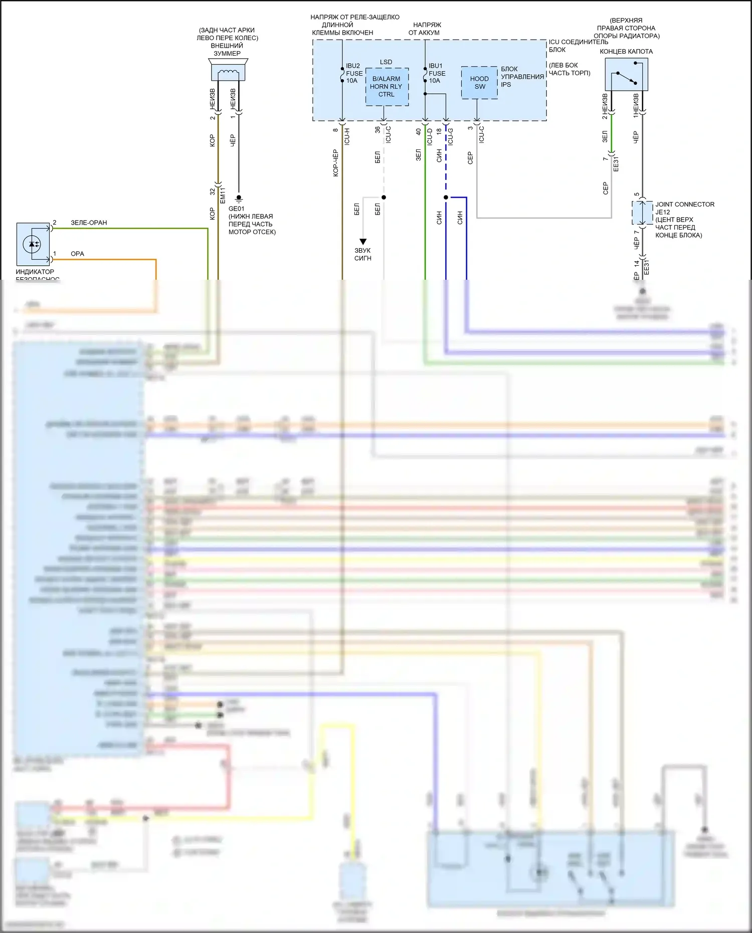GV80 Genesis I (2020-2023): Сигнализации электросхема, с nfc (6 из 8) 