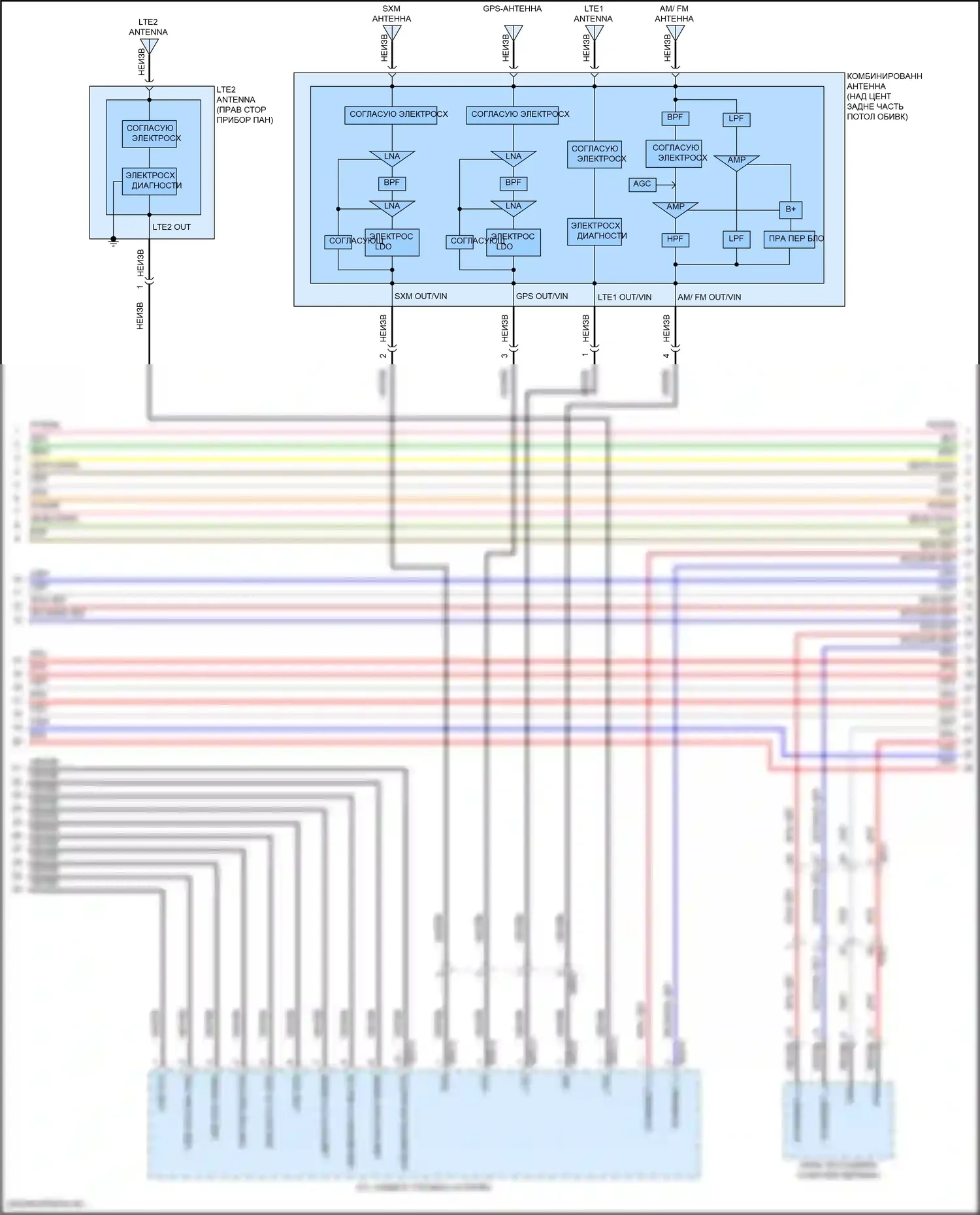 GV80 Genesis I (2020-2023): Электросхема навигации, с усилителем премиум-класса (5 из 8) 